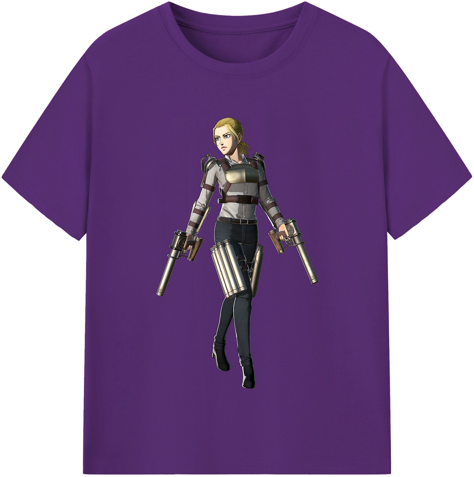 （画像用） 進撃の巨人 Attack on Titan 綿100％半袖Tシャツ（フロントプリント）