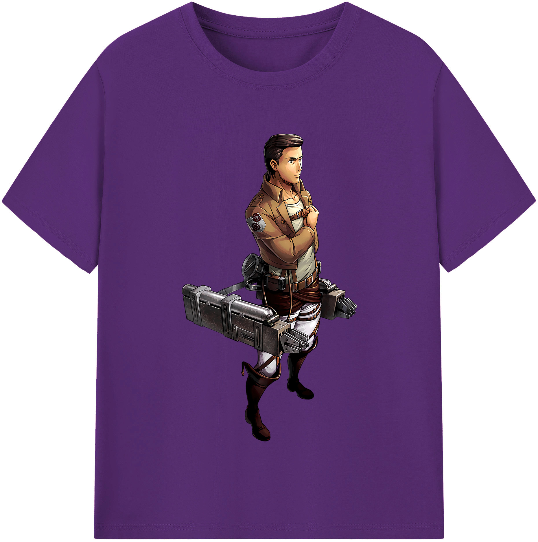 （画像用） 進撃の巨人 Attack on Titan 綿100％半袖Tシャツ（フロントプリント）