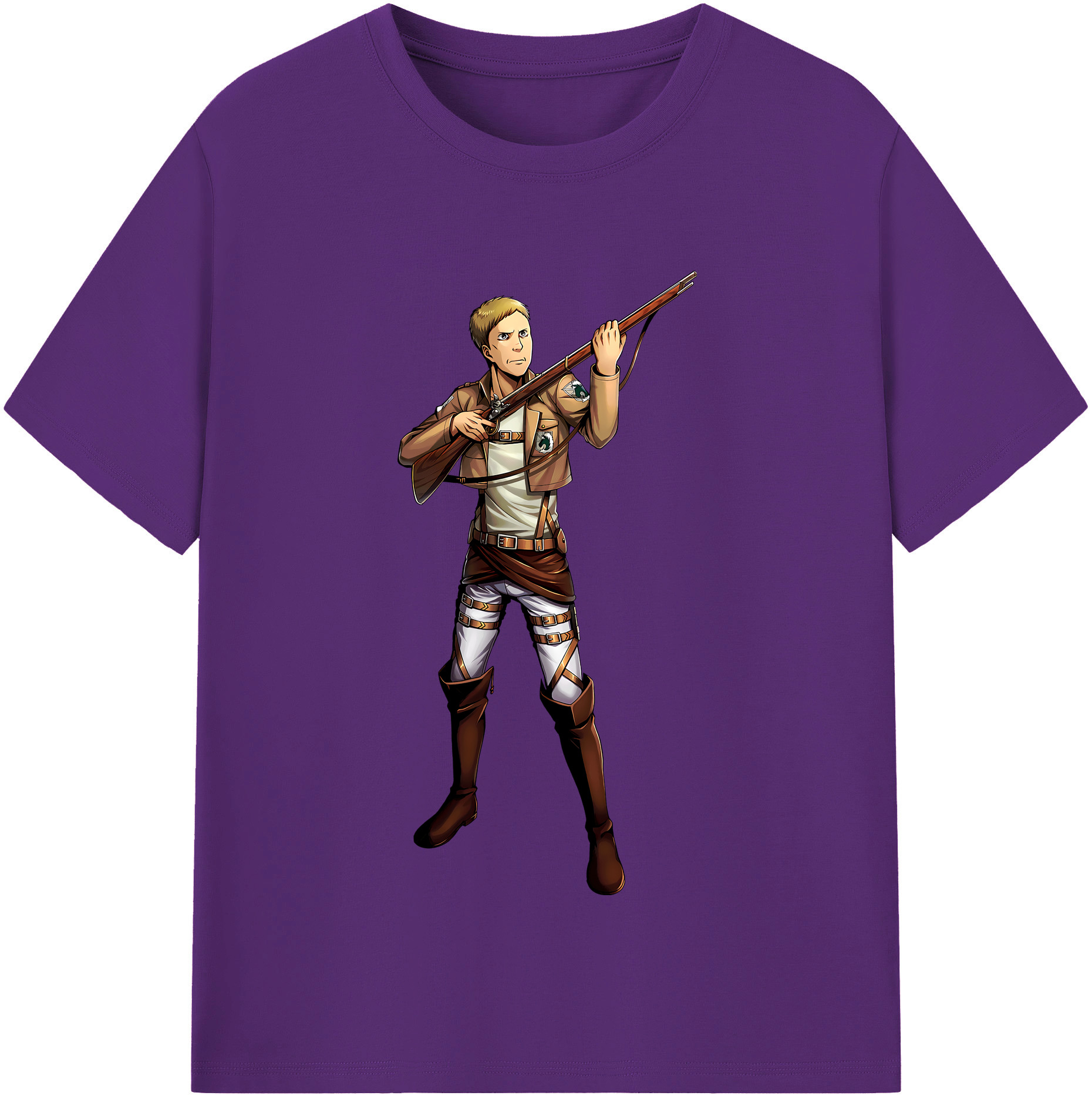 （画像用） 進撃の巨人 Attack on Titan 綿100％半袖Tシャツ（フロントプリント）
