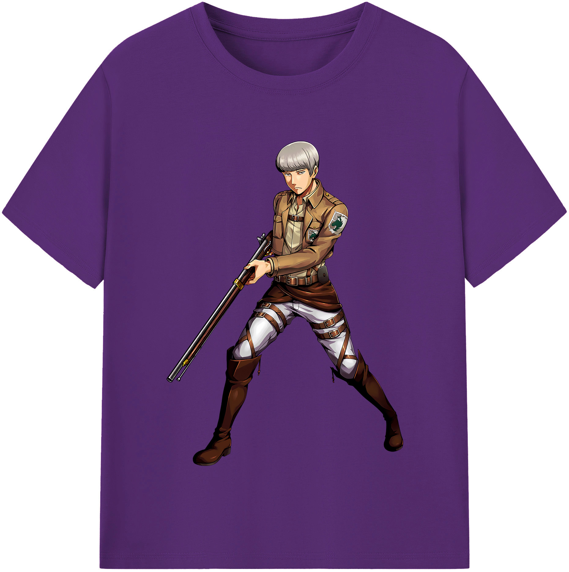 （画像用） 進撃の巨人 Attack on Titan 綿100％半袖Tシャツ（フロントプリント）