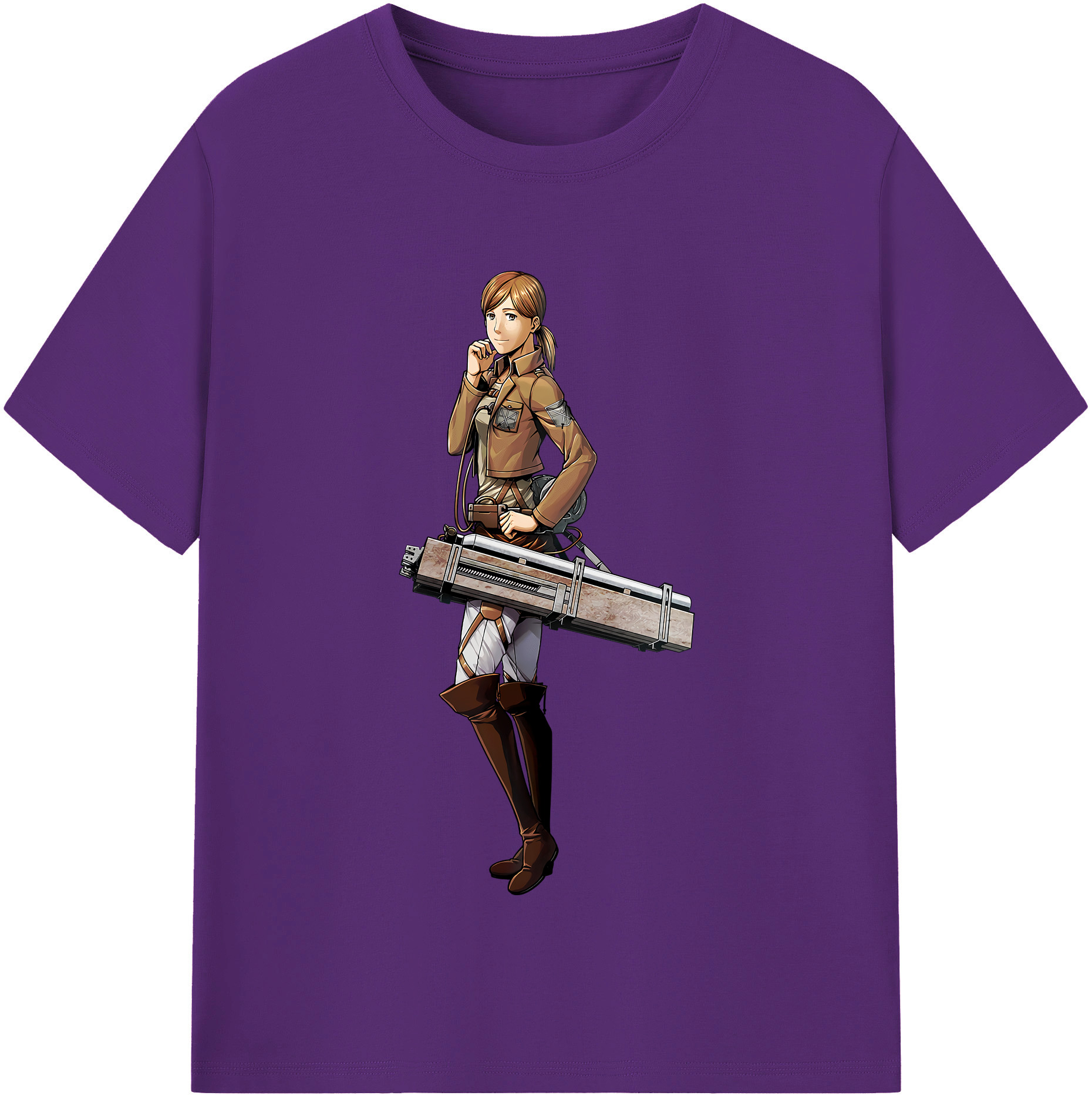 （画像用） 進撃の巨人 Attack on Titan 綿100％半袖Tシャツ（フロントプリント）