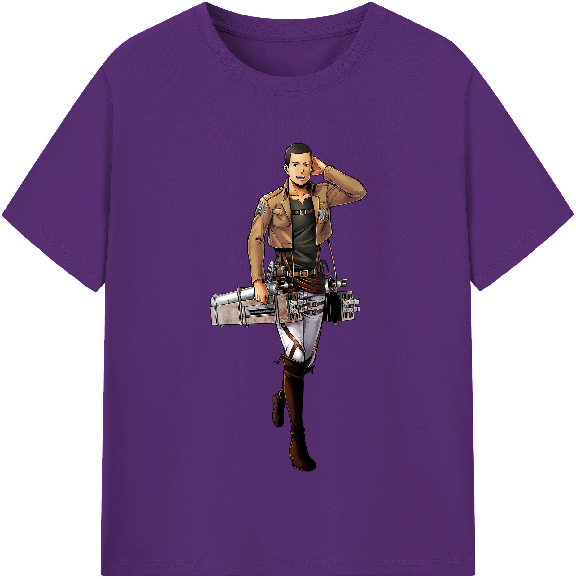 （画像用） 進撃の巨人 Attack on Titan 綿100％半袖Tシャツ（フロントプリント）