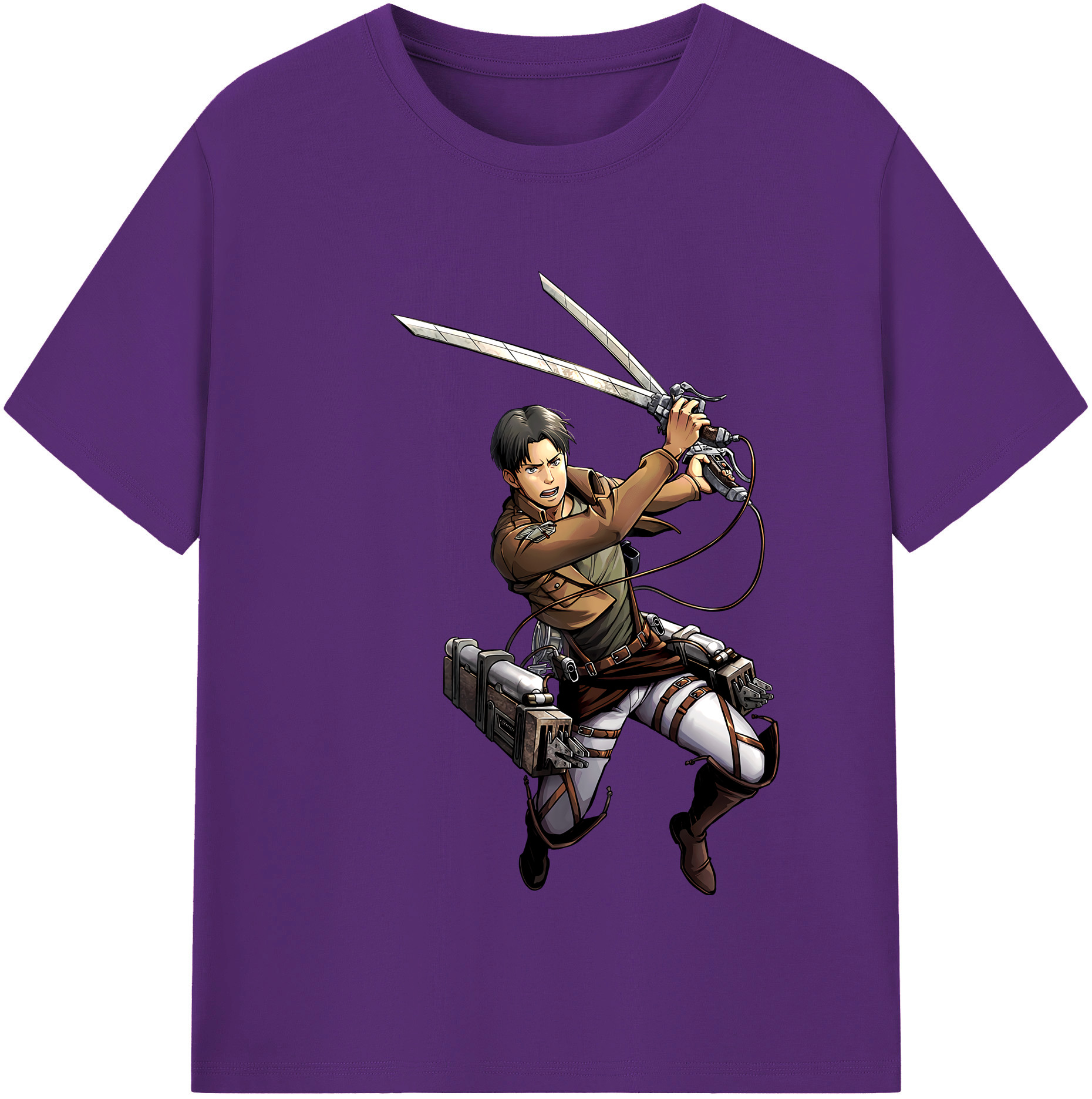 （画像用） 進撃の巨人 Attack on Titan 綿100％半袖Tシャツ（フロントプリント）
