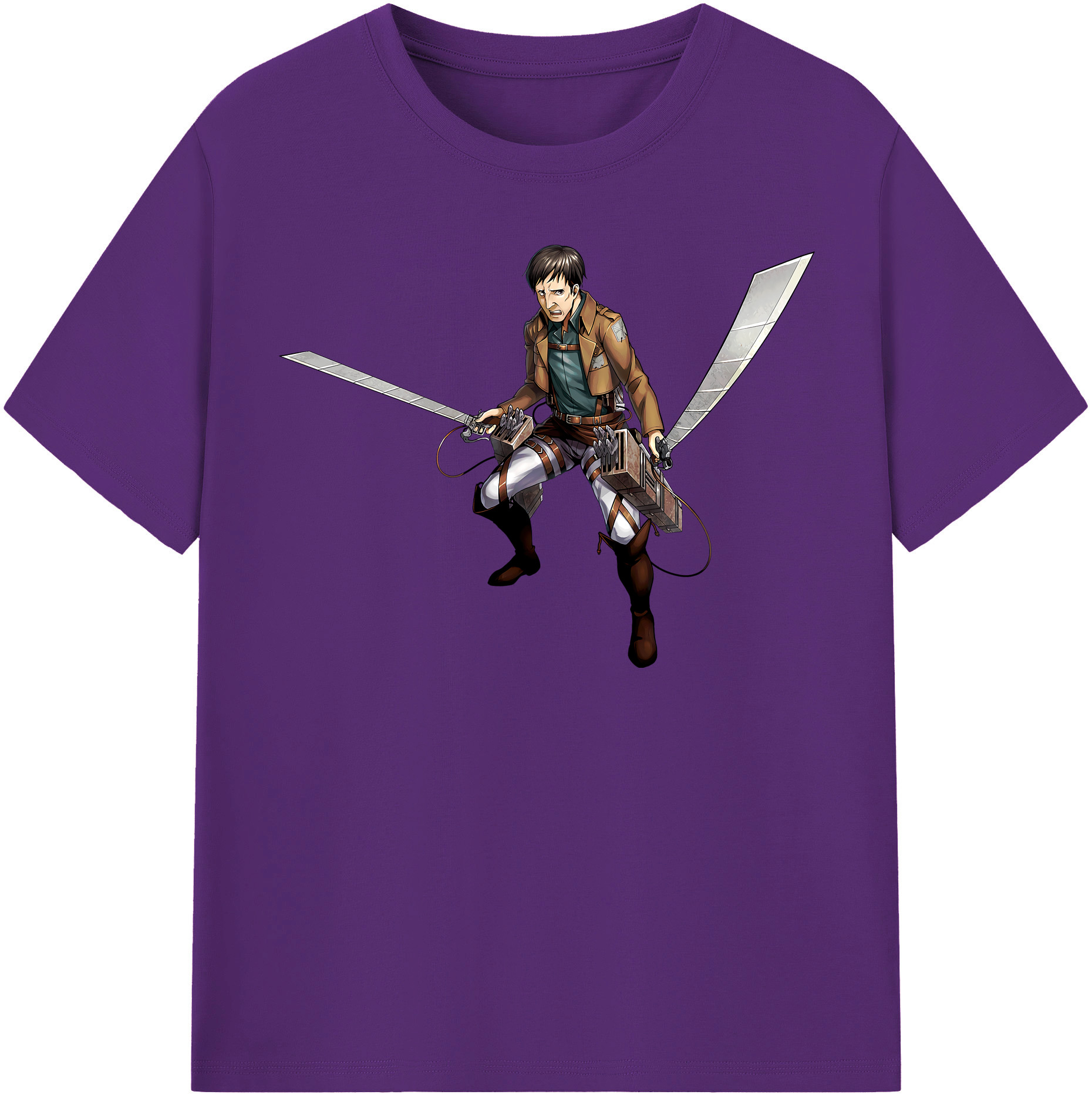 （画像用） 進撃の巨人 Attack on Titan 綿100％半袖Tシャツ（フロントプリント）