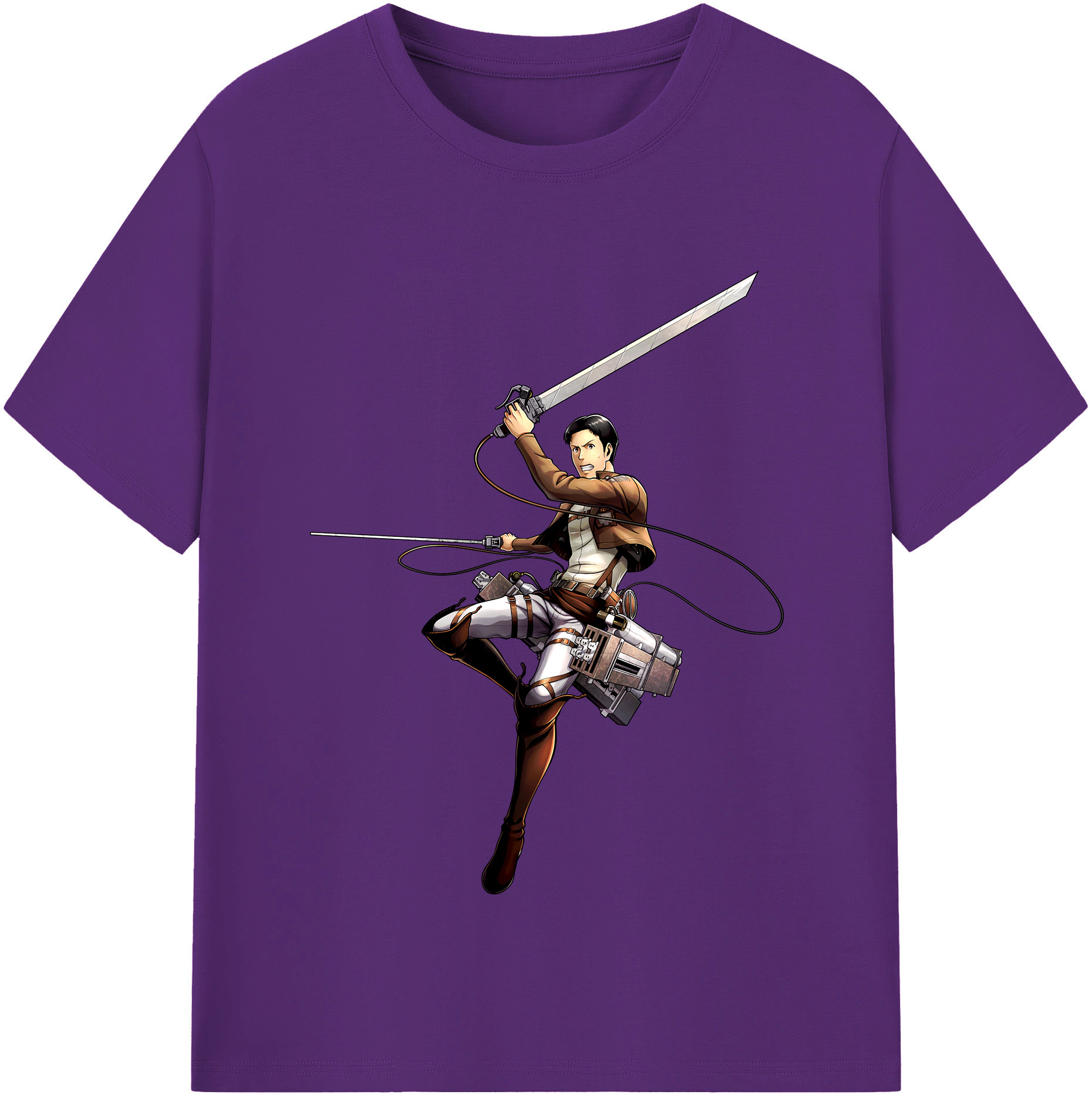 （画像用） 進撃の巨人 Attack on Titan 綿100％半袖Tシャツ（フロントプリント）