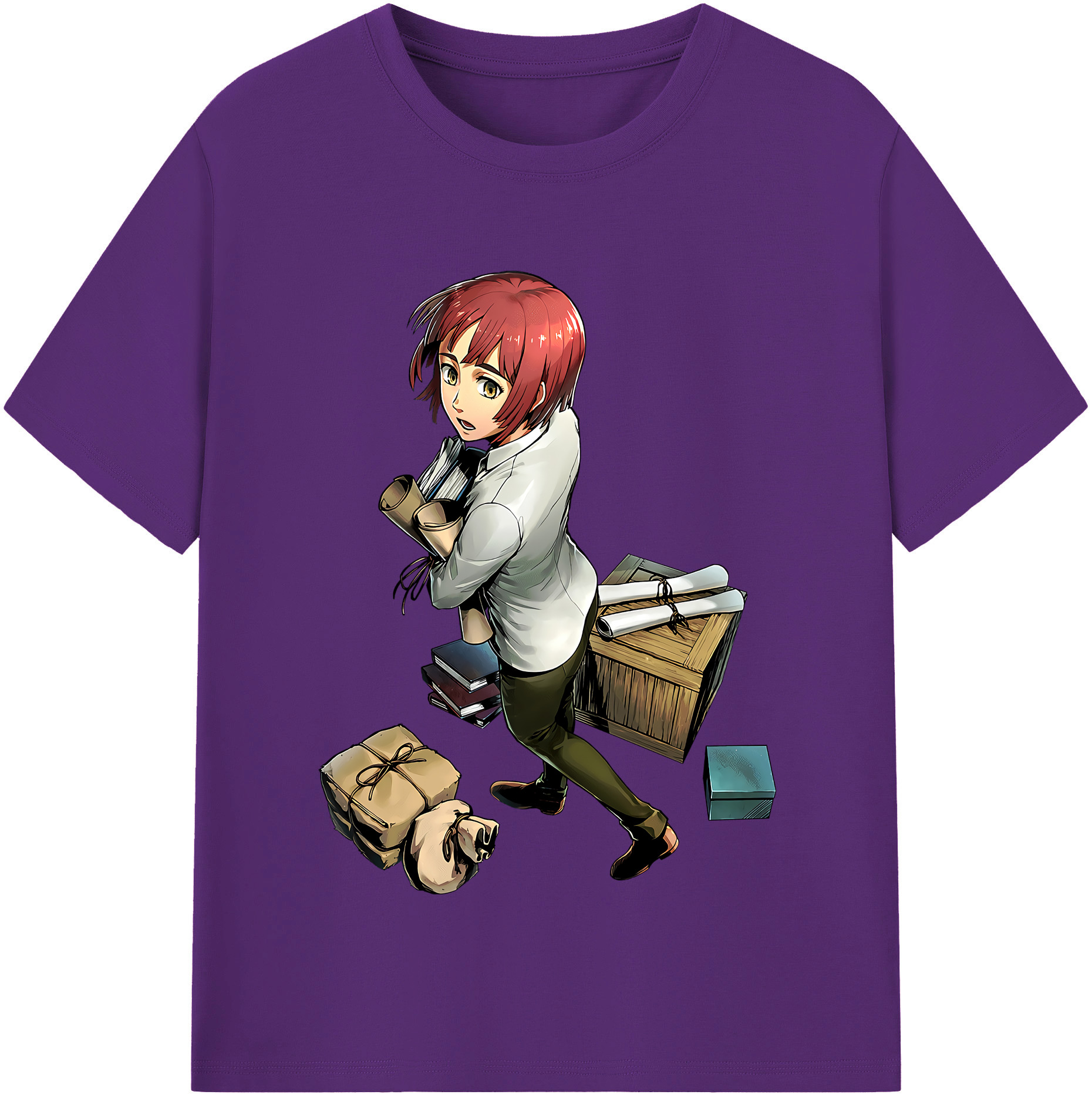 （画像用） 進撃の巨人 Attack on Titan 綿100％半袖Tシャツ（フロントプリント）
