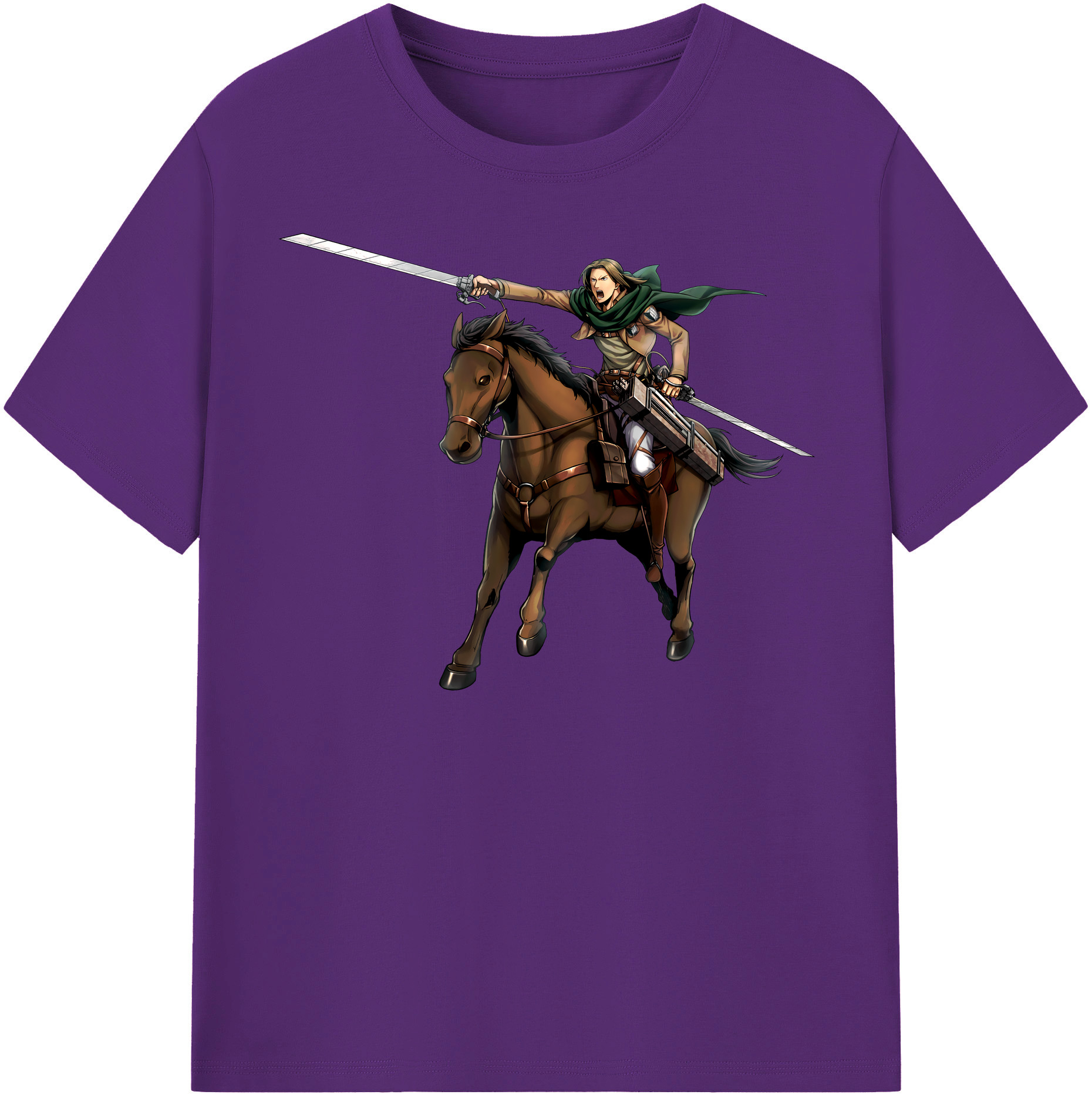 （画像用） 進撃の巨人 Attack on Titan 綿100％半袖Tシャツ（フロントプリント）