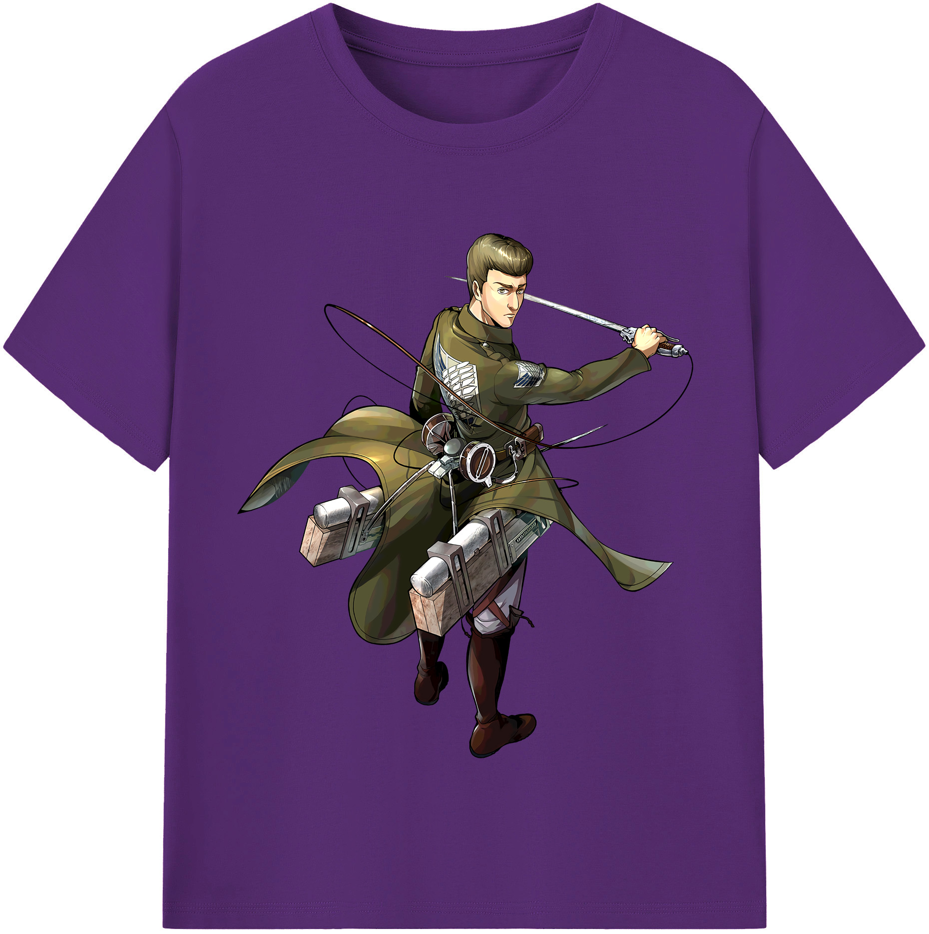 （画像用） 進撃の巨人 Attack on Titan 綿100％半袖Tシャツ（フロントプリント）