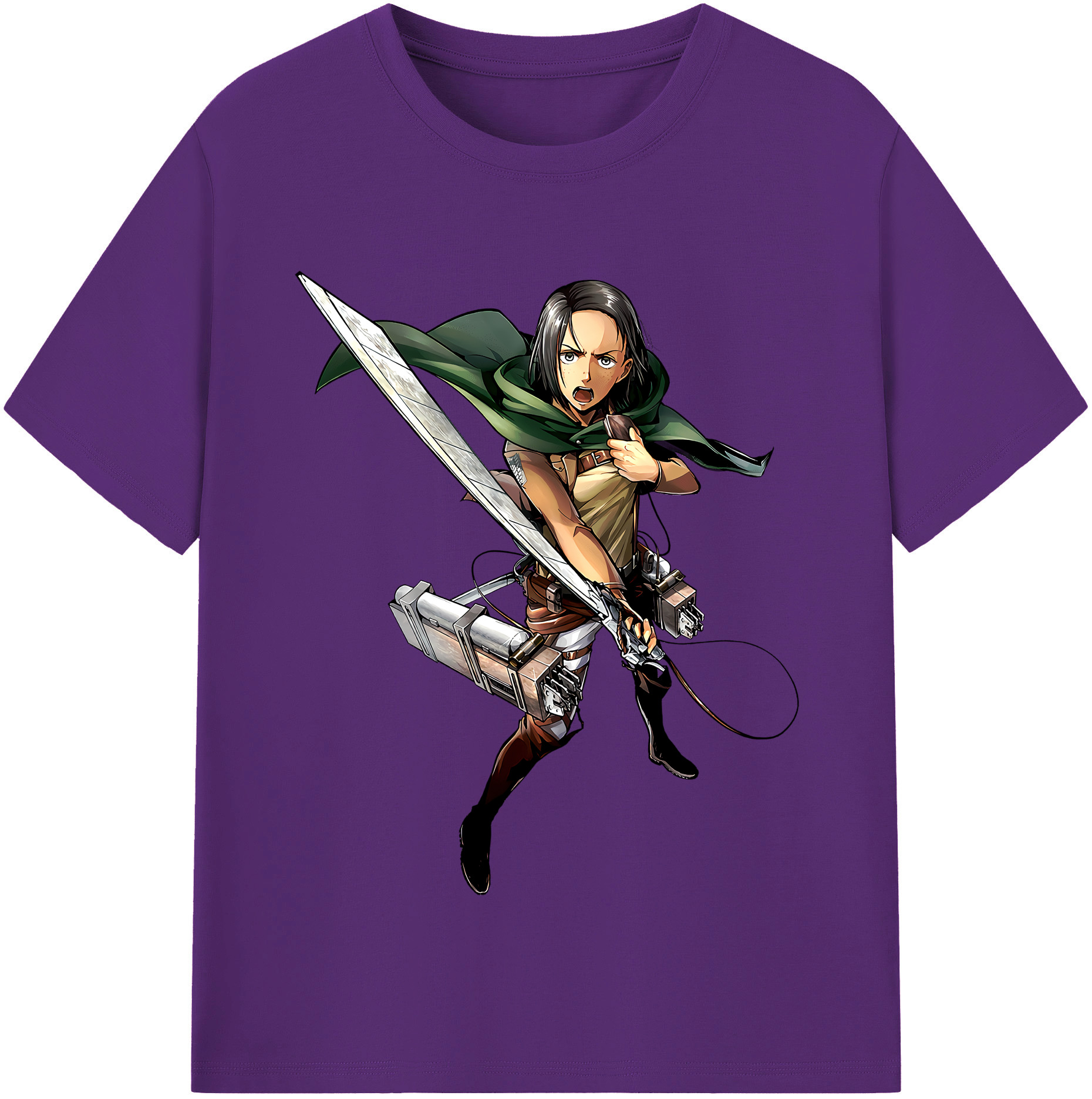 （画像用） 進撃の巨人 Attack on Titan 綿100％半袖Tシャツ（フロントプリント）