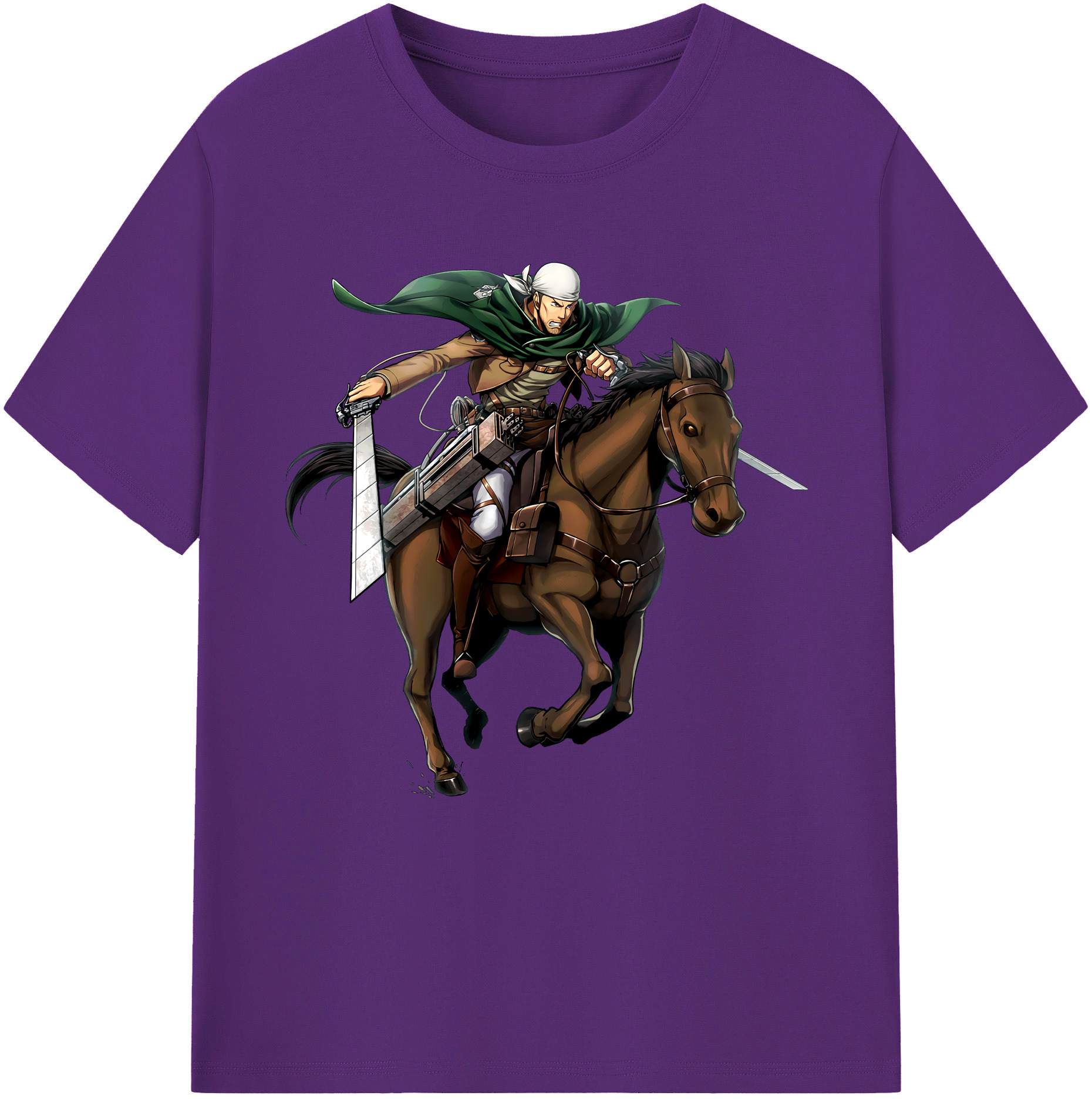 （画像用） 進撃の巨人 Attack on Titan 綿100％半袖Tシャツ（フロントプリント）