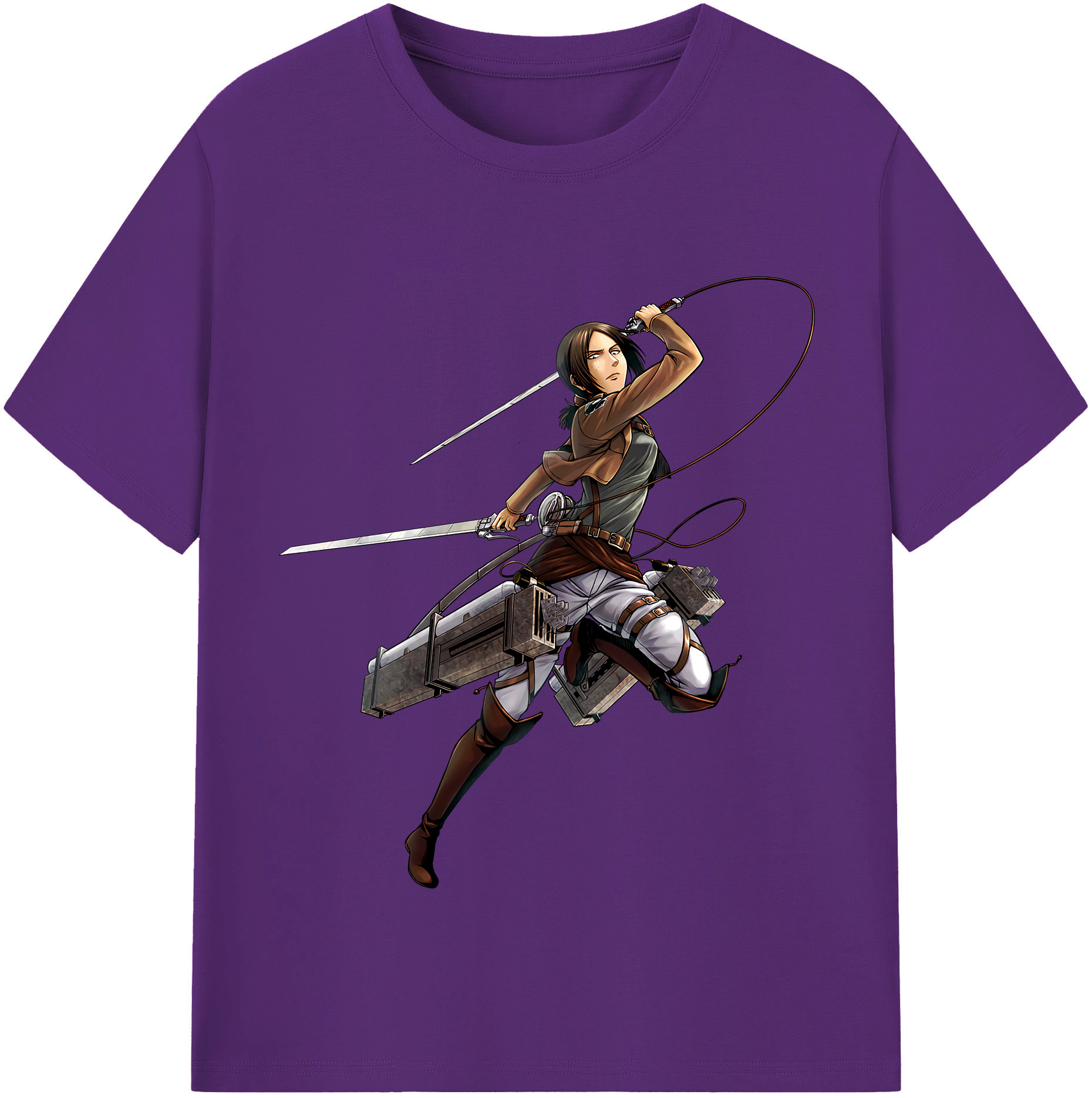 （画像用） 進撃の巨人 Attack on Titan 綿100％半袖Tシャツ（フロントプリント）