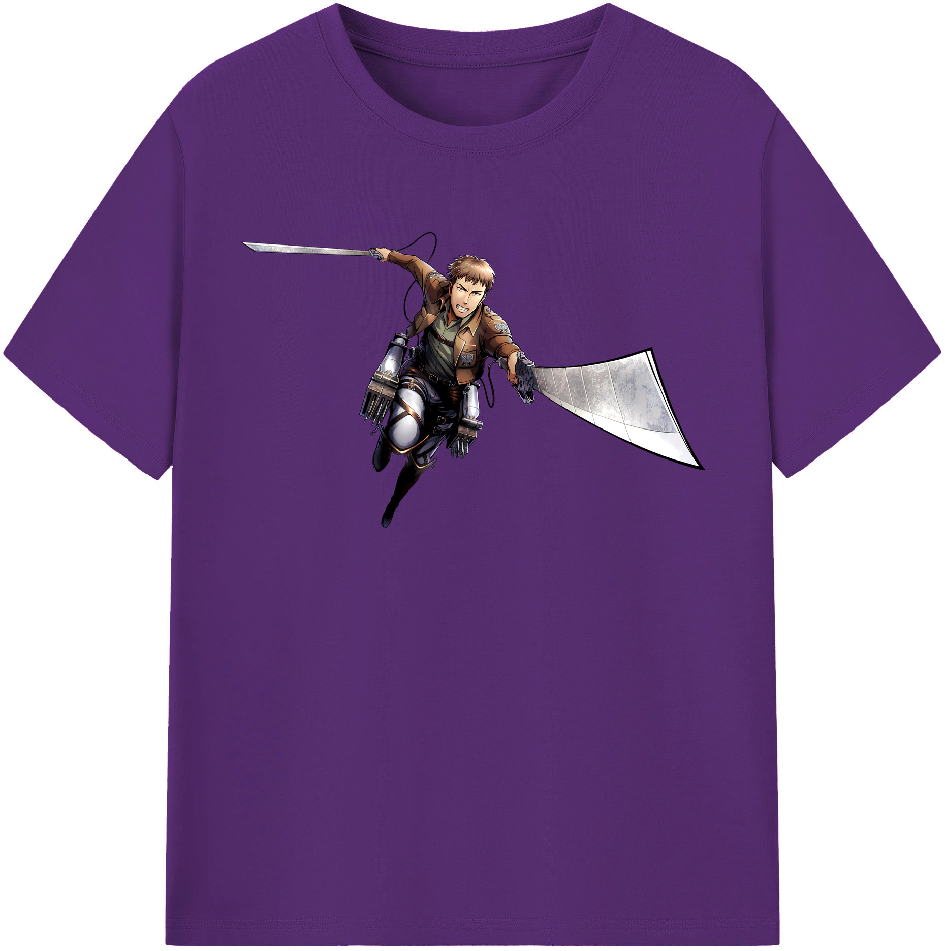 （画像用） 進撃の巨人 Attack on Titan 綿100％半袖Tシャツ（フロントプリント）