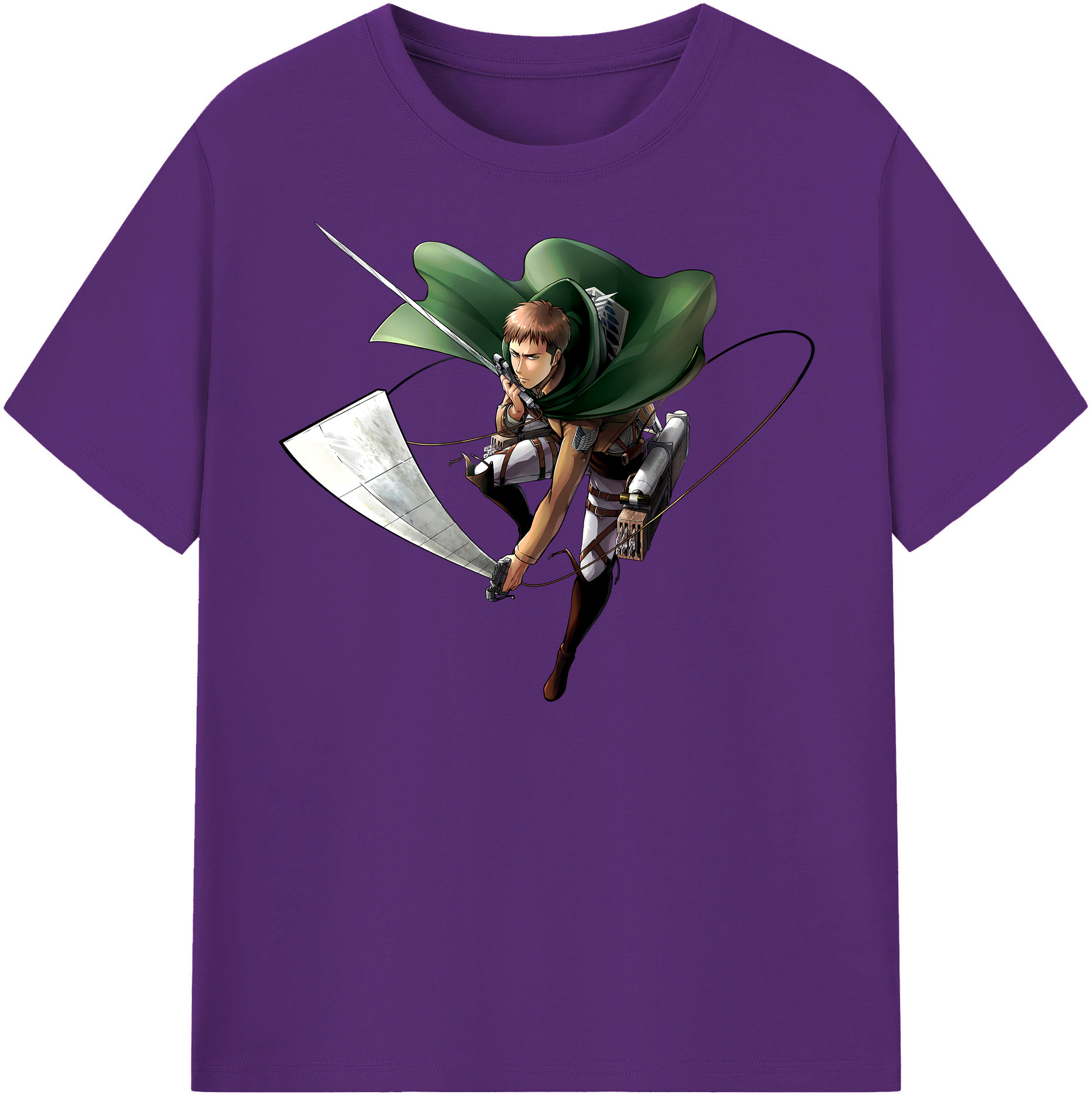 （画像用） 進撃の巨人 Attack on Titan 綿100％半袖Tシャツ（フロントプリント）