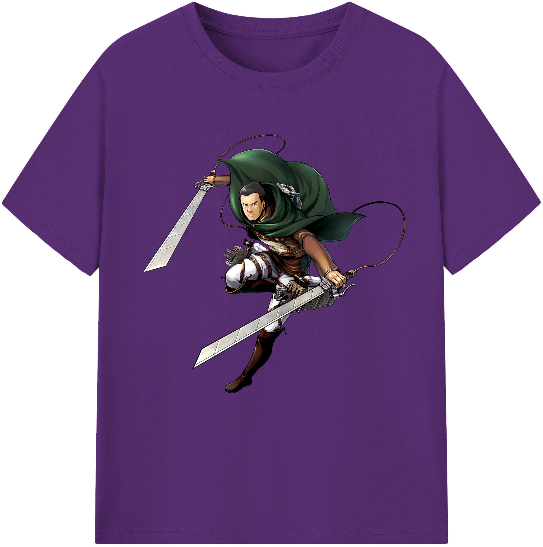 （画像用） 進撃の巨人 Attack on Titan 綿100％半袖Tシャツ（フロントプリント）