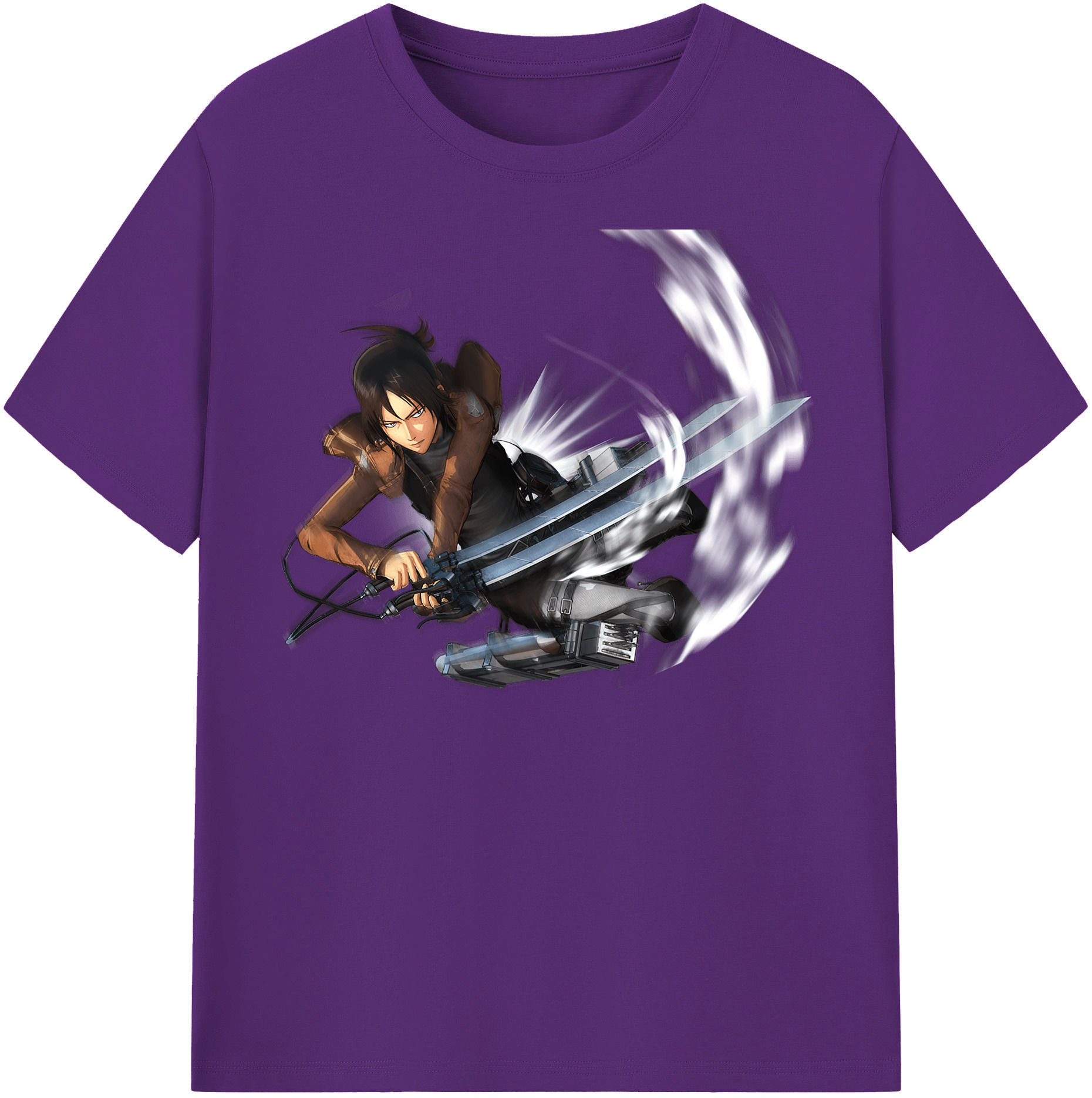 （画像用） 進撃の巨人 Attack on Titan 綿100％半袖Tシャツ（フロントプリント）
