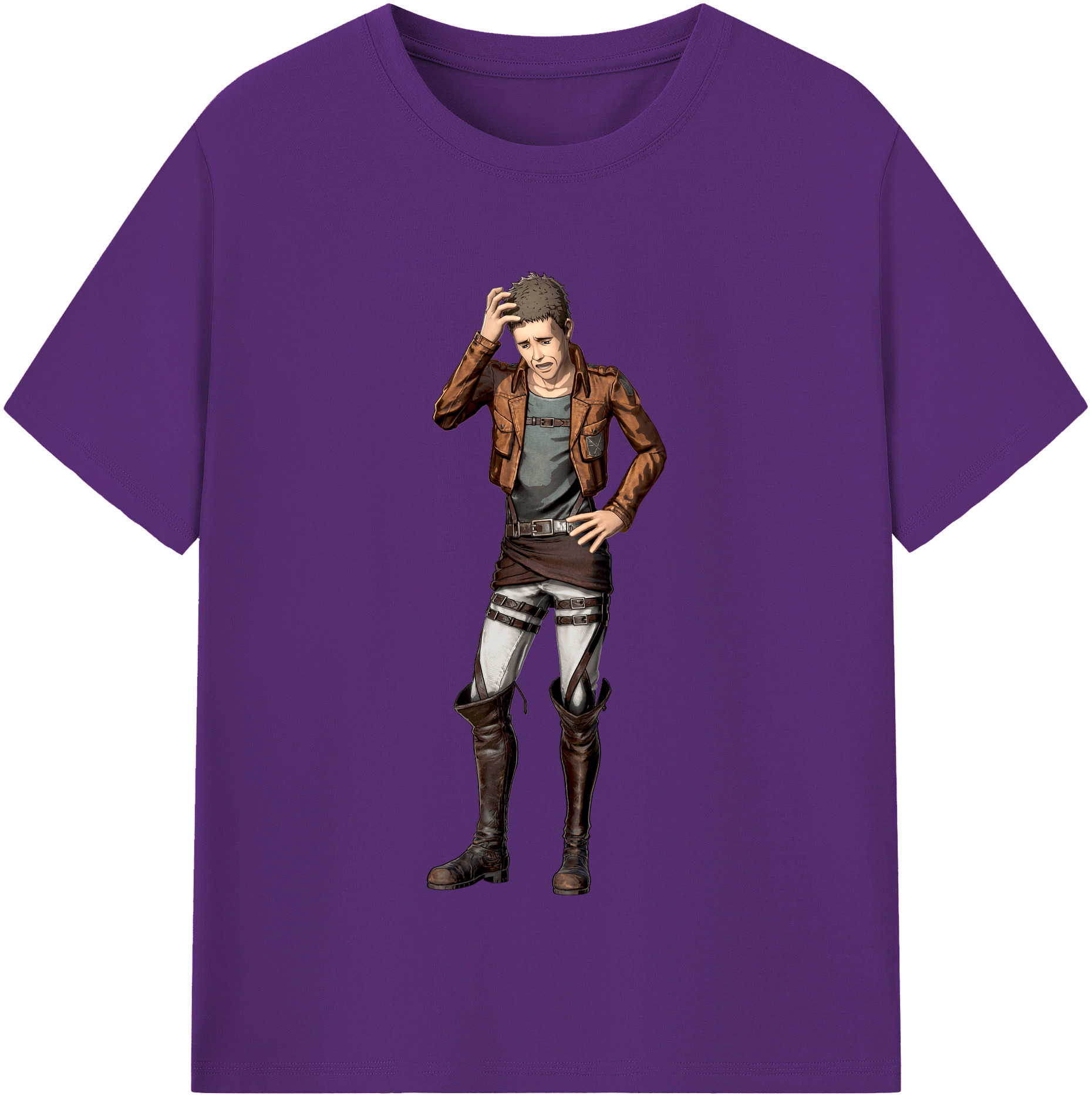 （画像用） 進撃の巨人 Attack on Titan 綿100％半袖Tシャツ（フロントプリント）