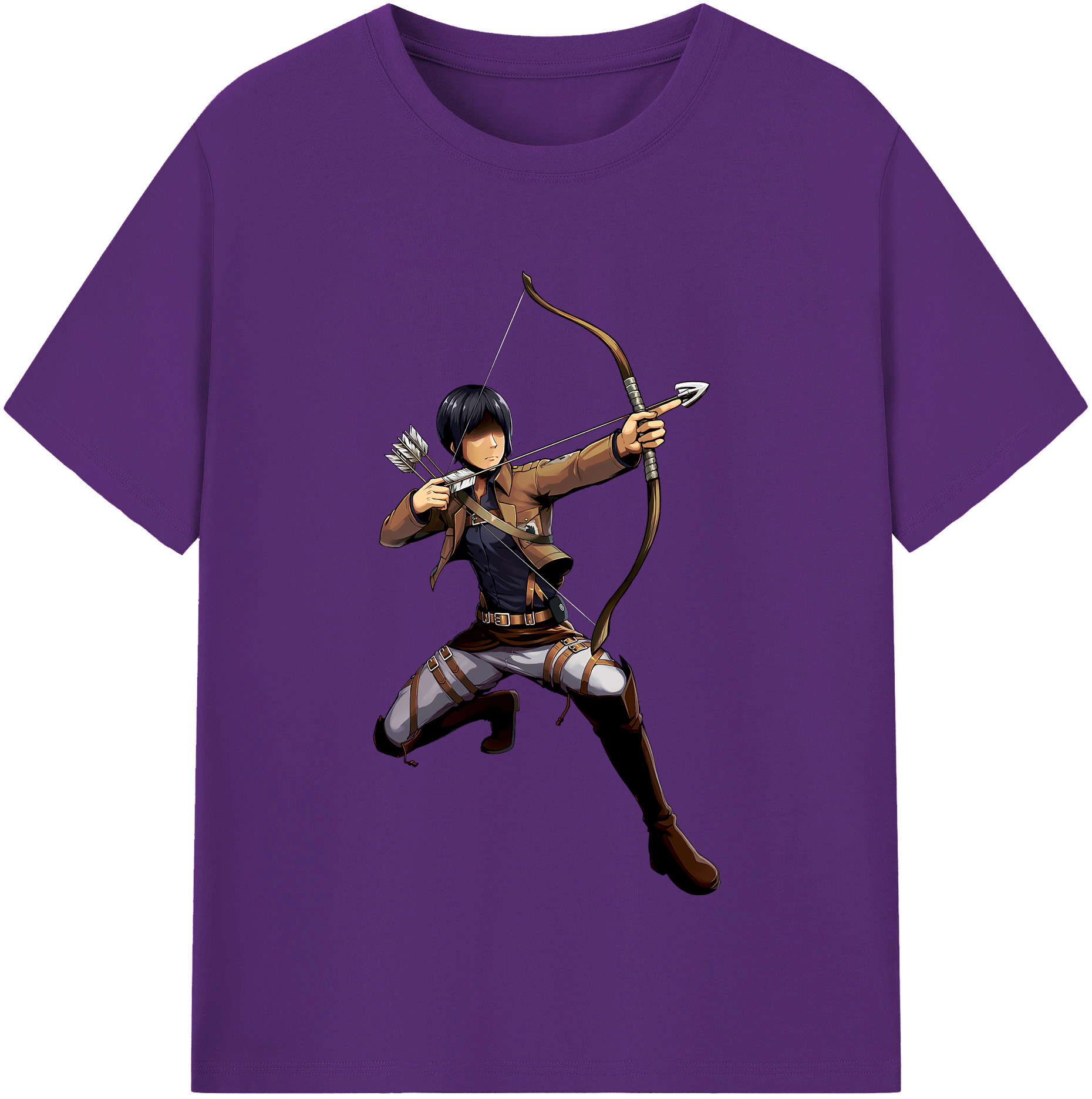 （画像用） 進撃の巨人 Attack on Titan 綿100％半袖Tシャツ（フロントプリント）