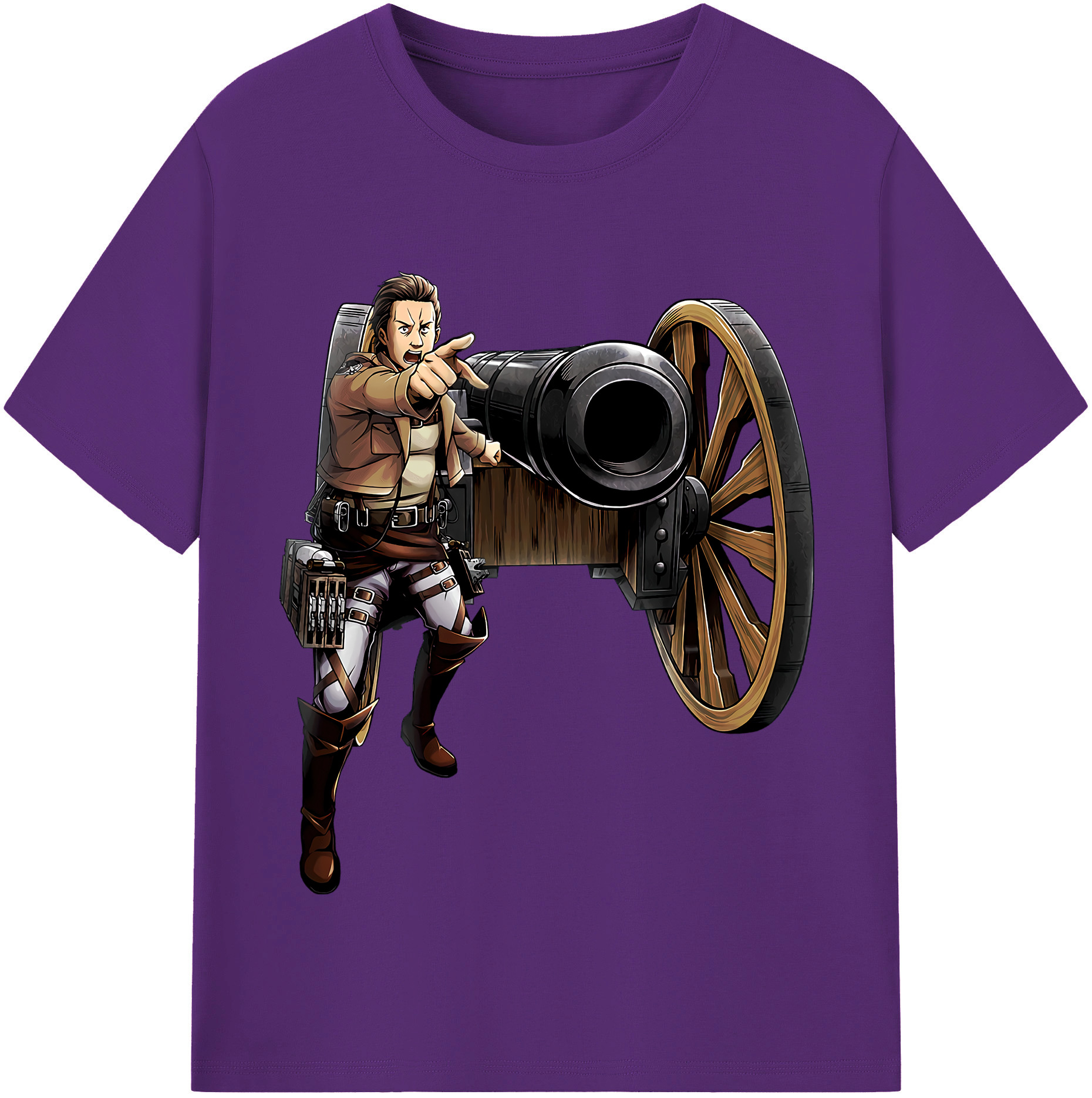 （画像用） 進撃の巨人 Attack on Titan 綿100％半袖Tシャツ（フロントプリント）