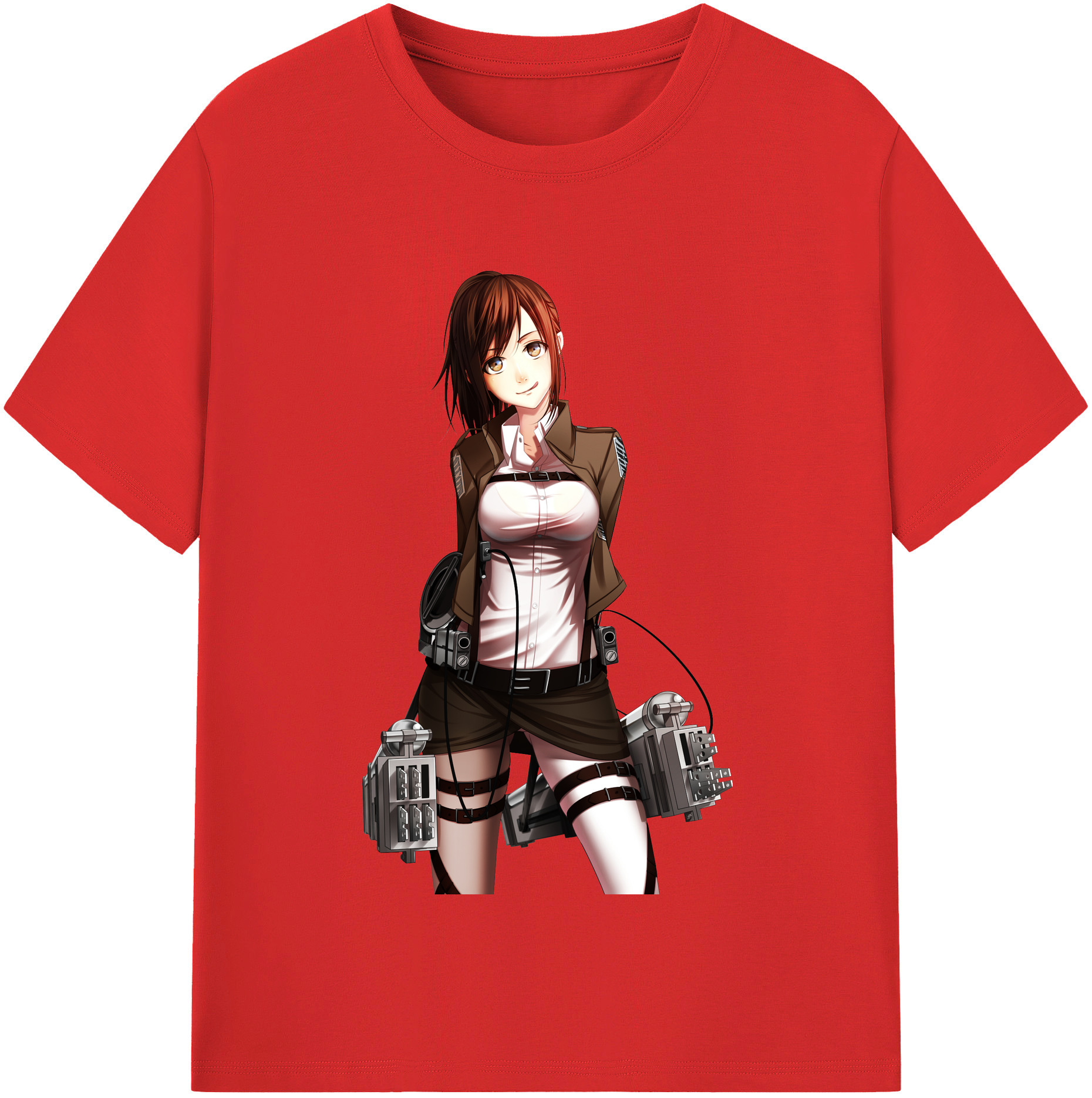 （画像用） 進撃の巨人 サシャ·ブラウス Attack on Titan Sasha Blaus 綿100％半袖Tシャツ（フロントプリント）