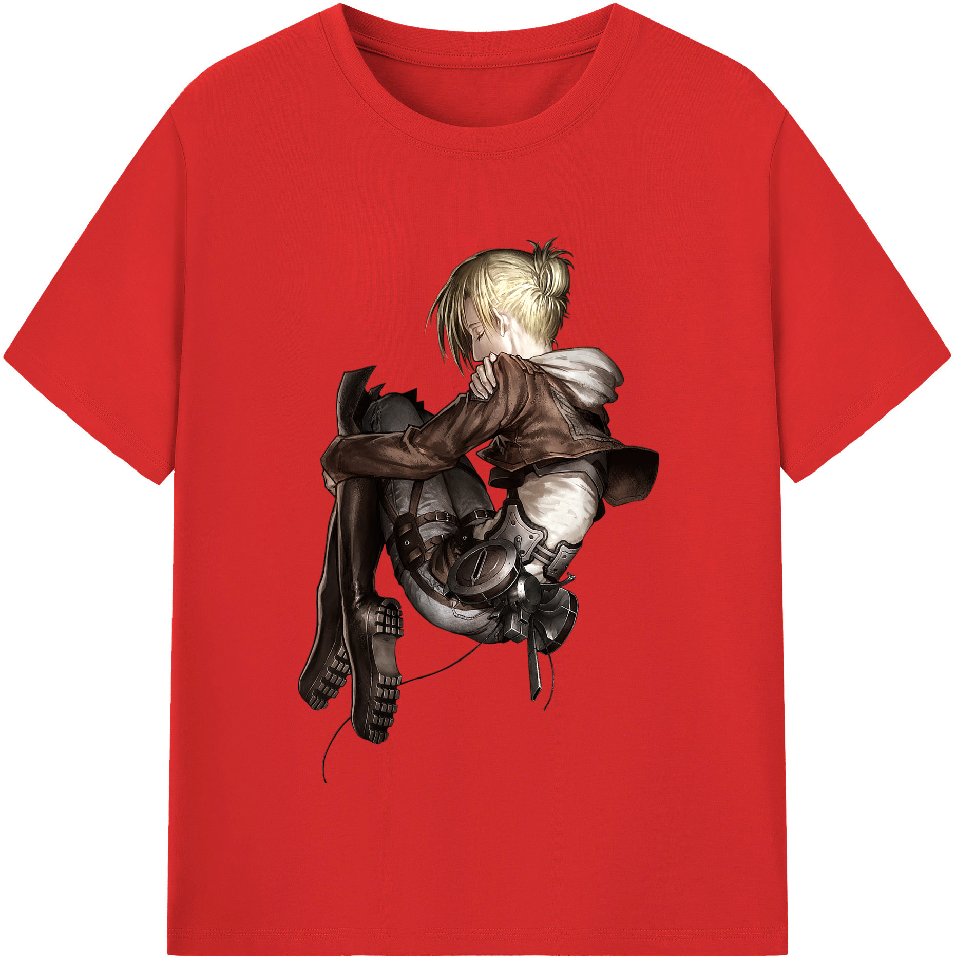 （画像用） 進撃の巨人 アニ・レオンハート Attack on Titan Annie Leonhart 綿100％半袖Tシャツ（フロントプリント）