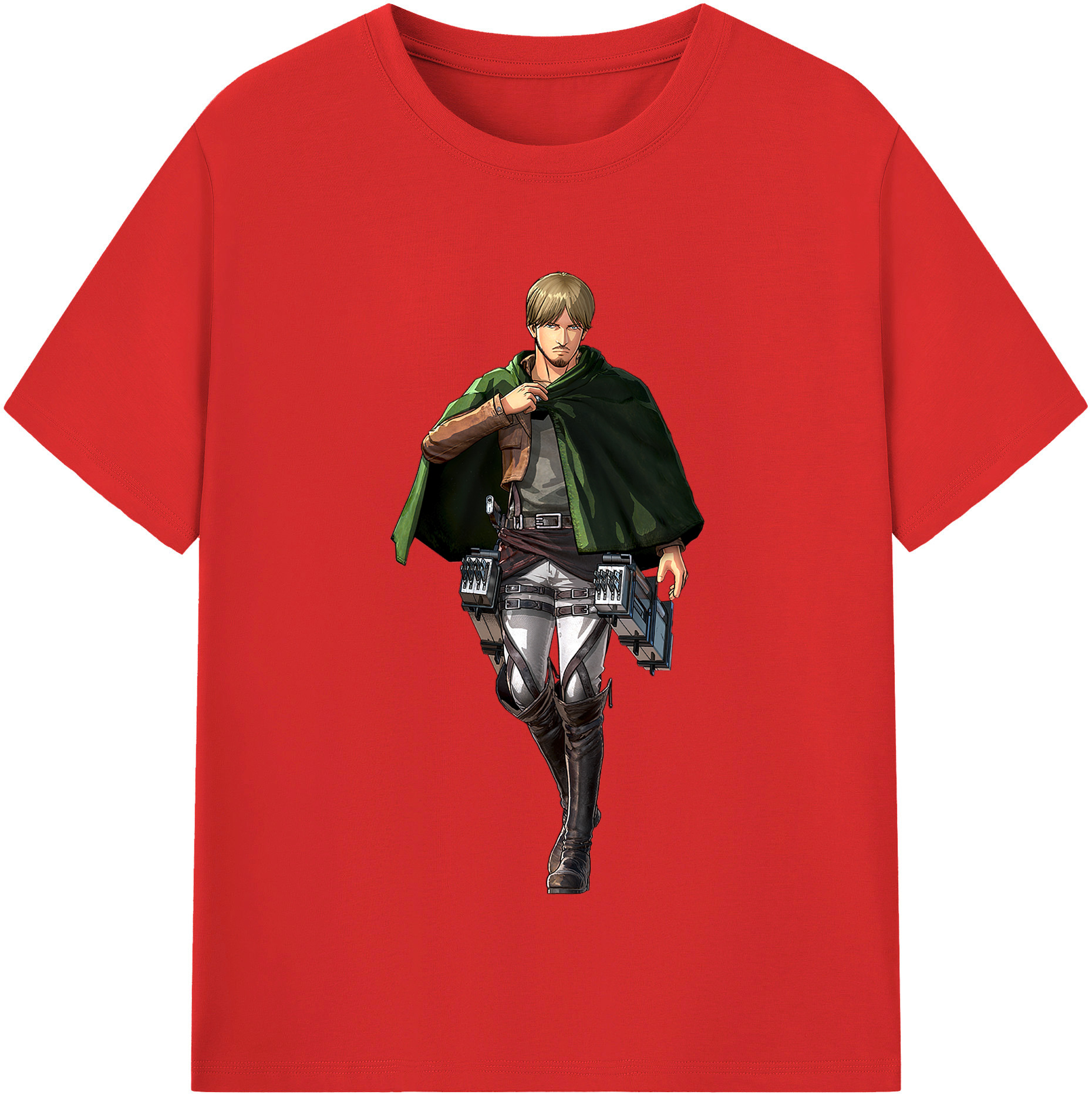 （画像用） 進撃の巨人 ミケ·ザカリアス Attack on Titan Mike Zakarius 綿100％半袖Tシャツ（フロントプリント）
