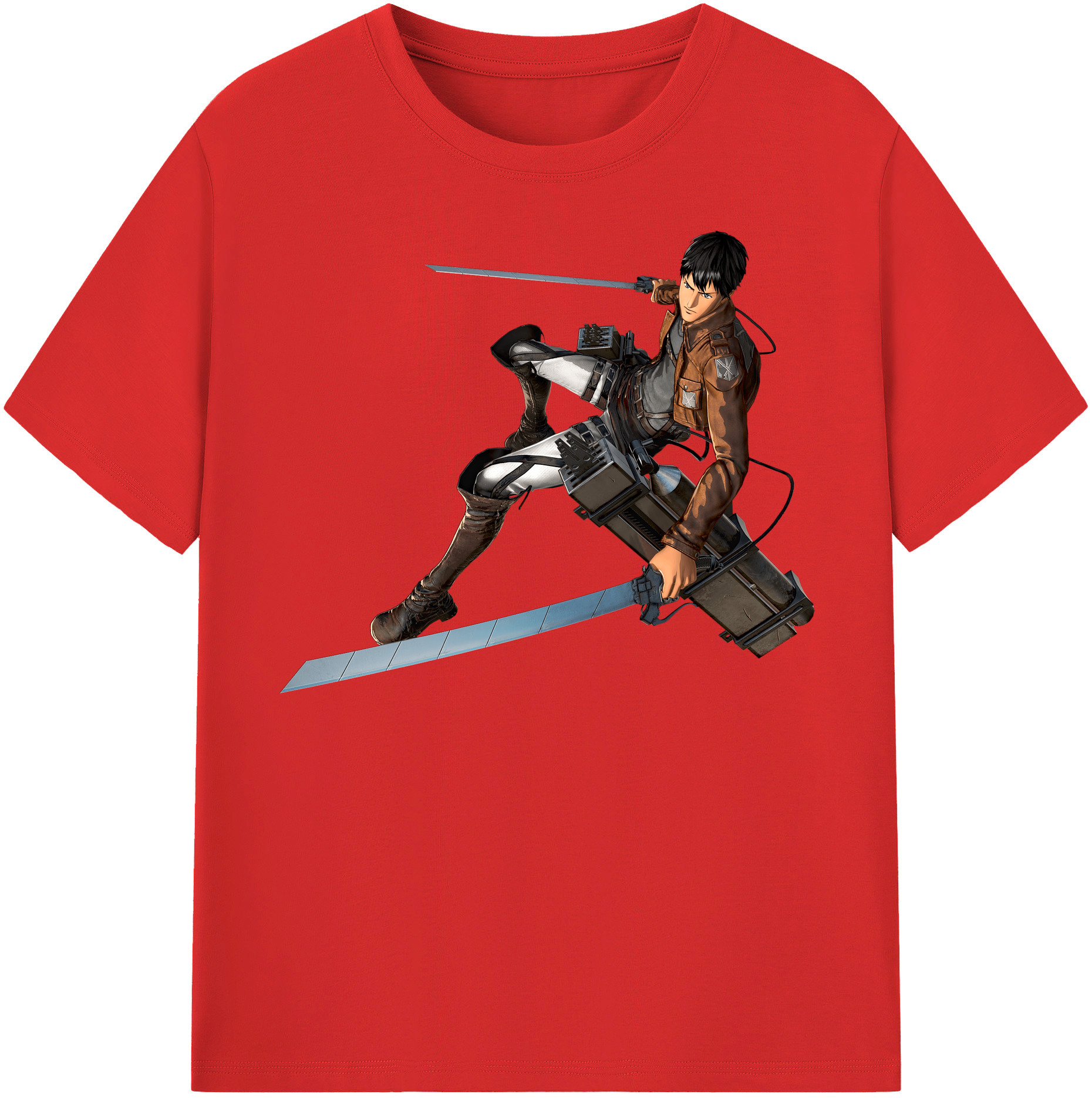 （画像用） 進撃の巨人 ベルトルト・フーバー Attack on Titan Bertholdt Hoover 綿100％半袖Tシャツ（フロントプリント）