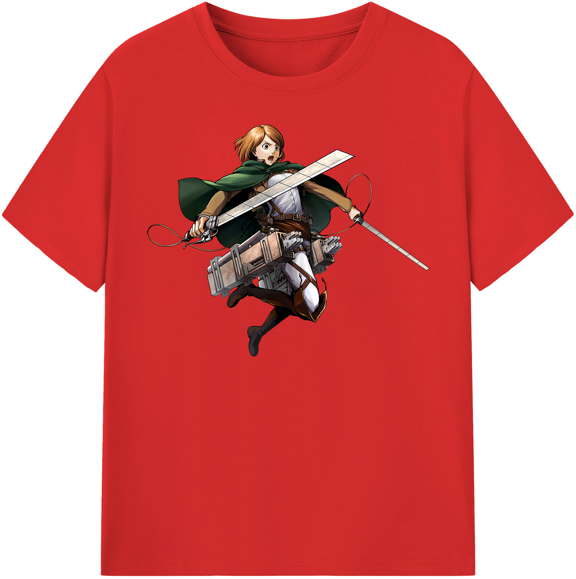 （画像用） 進撃の巨人 ペトラ·ラル Attack on Titan Petra Rall 綿100％半袖Tシャツ（フロントプリント）