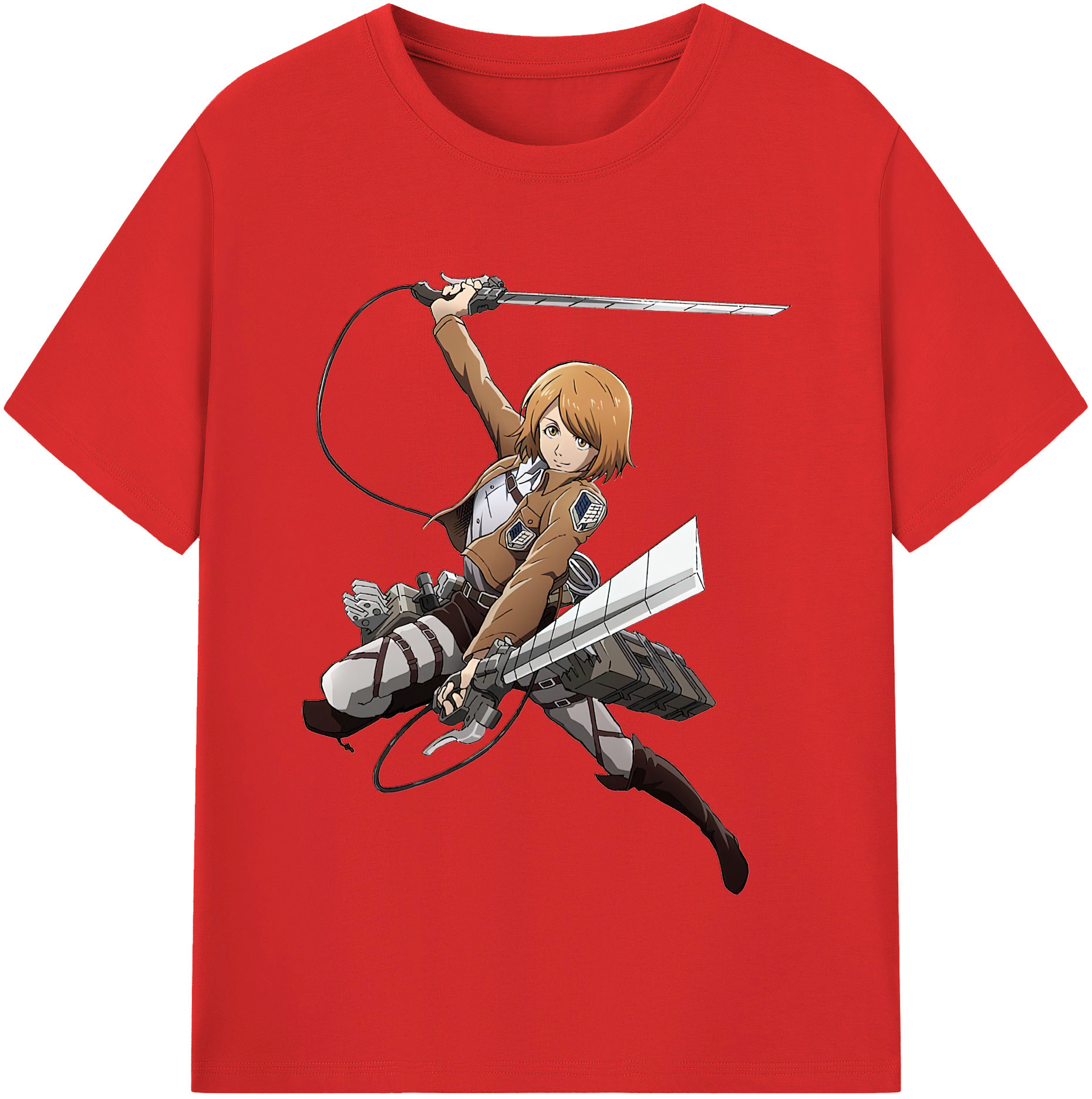 （画像用） 進撃の巨人 ペトラ·ラル Attack on Titan Petra Rall 綿100％半袖Tシャツ（フロントプリント）