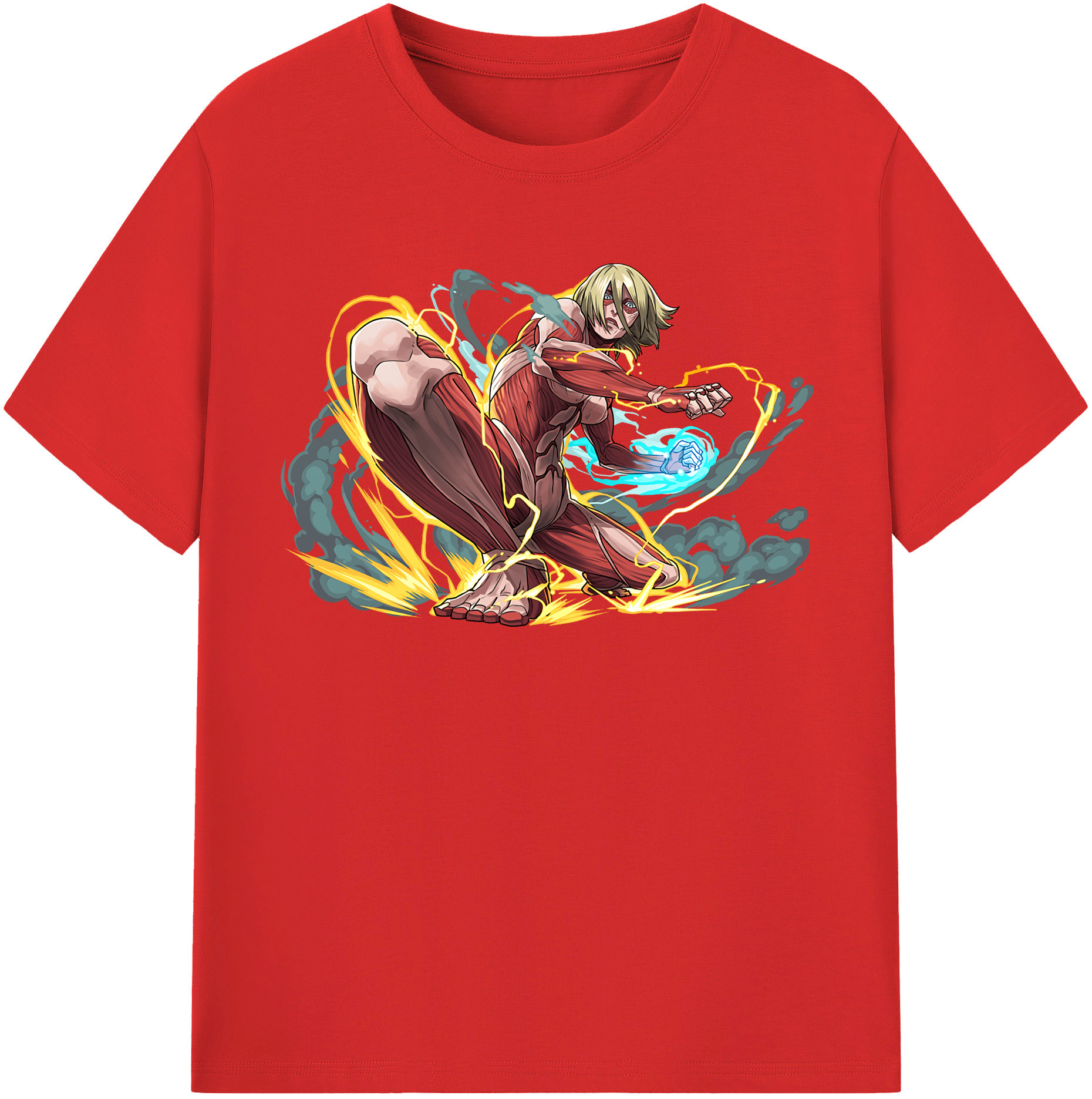 （画像用） 進撃の巨人 Attack on Titan 綿100％半袖Tシャツ（フロントプリント）