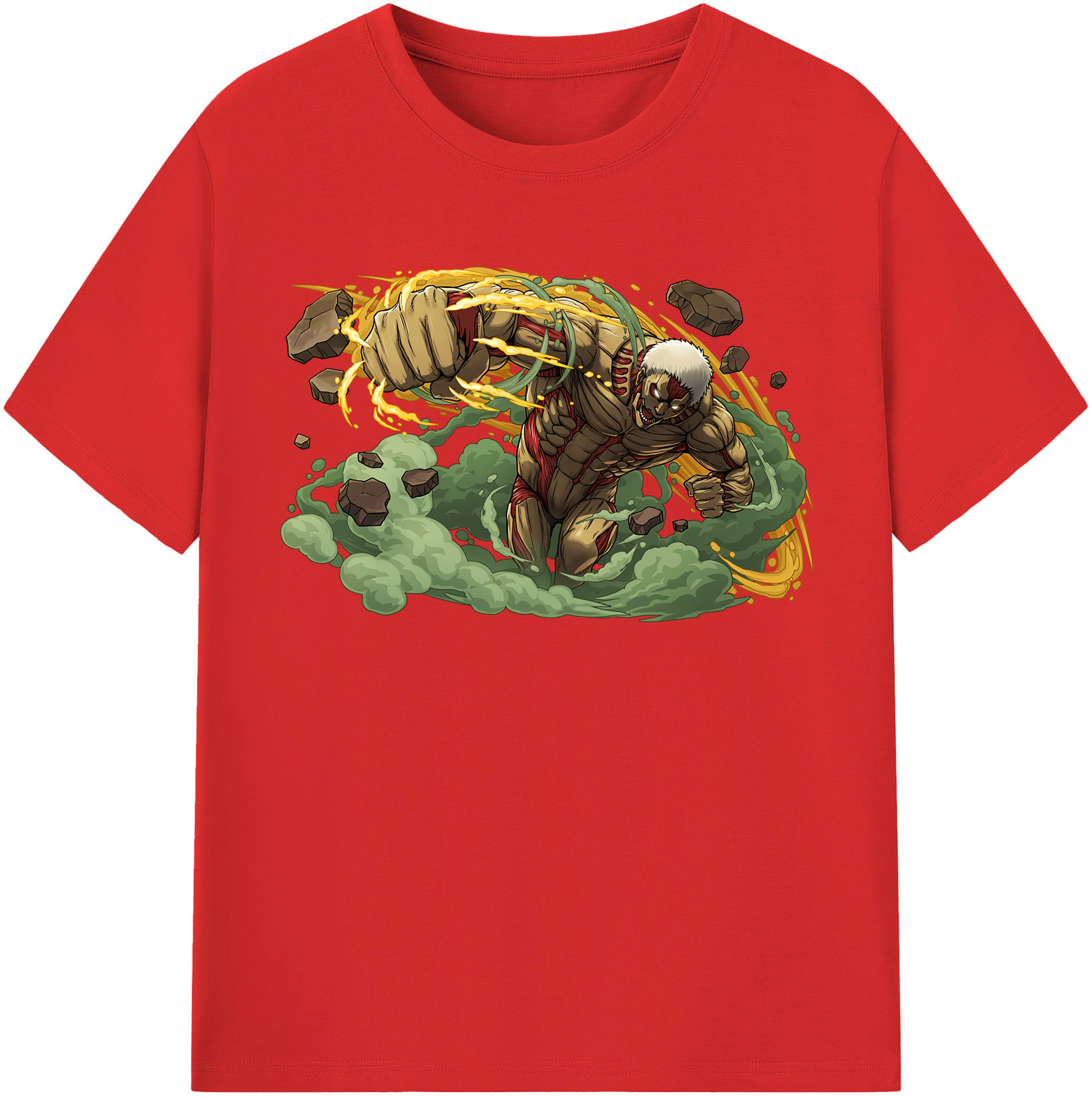 （画像用） 進撃の巨人 Attack on Titan 綿100％半袖Tシャツ（フロントプリント）