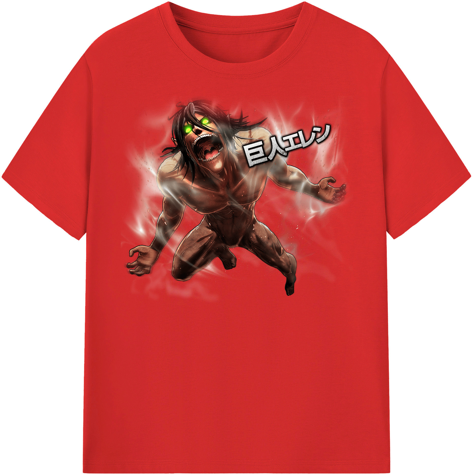 （画像用） 進撃の巨人 Attack on Titan 綿100％半袖Tシャツ（フロントプリント）