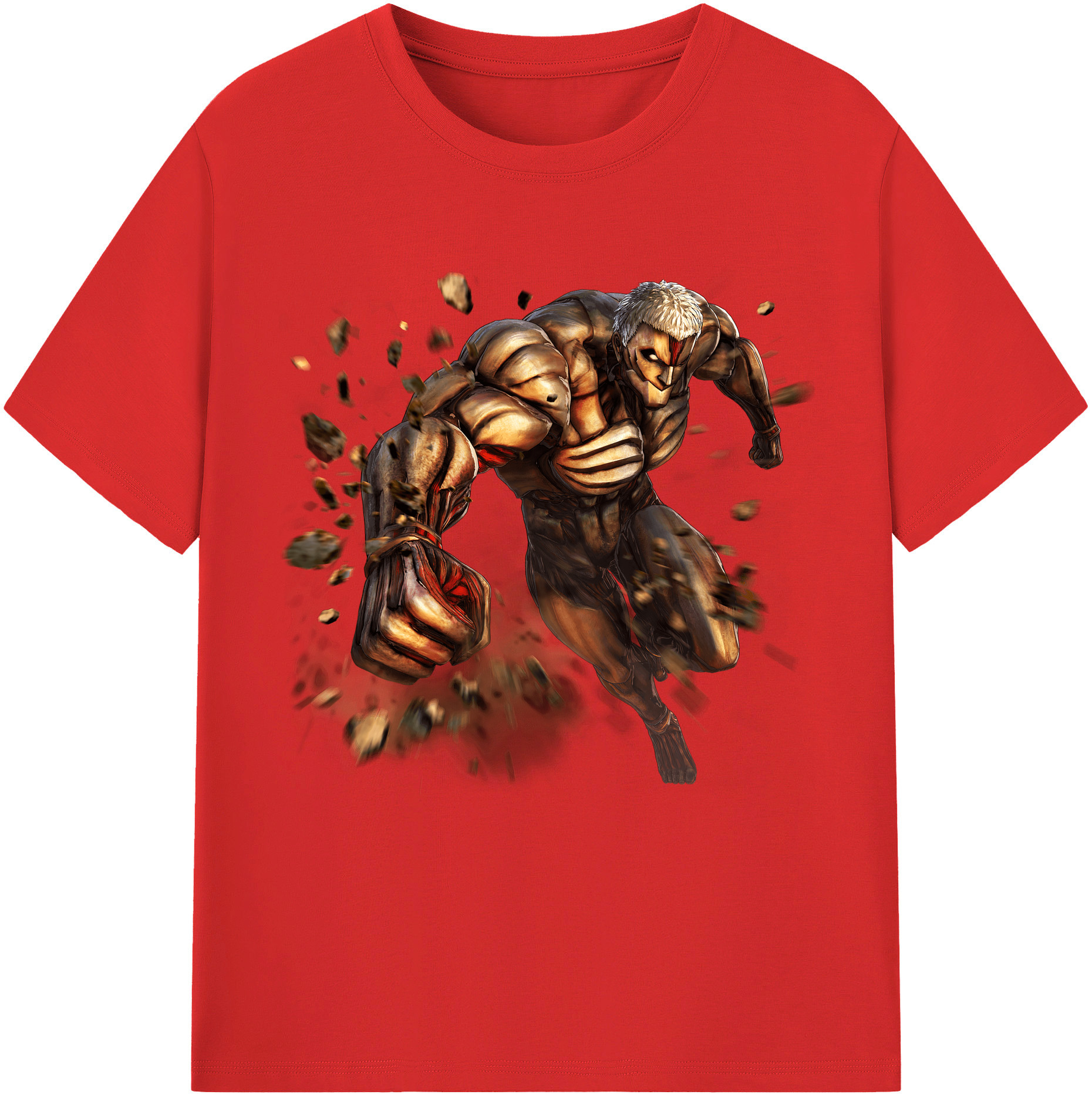 （画像用） 進撃の巨人 Attack on Titan 綿100％半袖Tシャツ（フロントプリント）