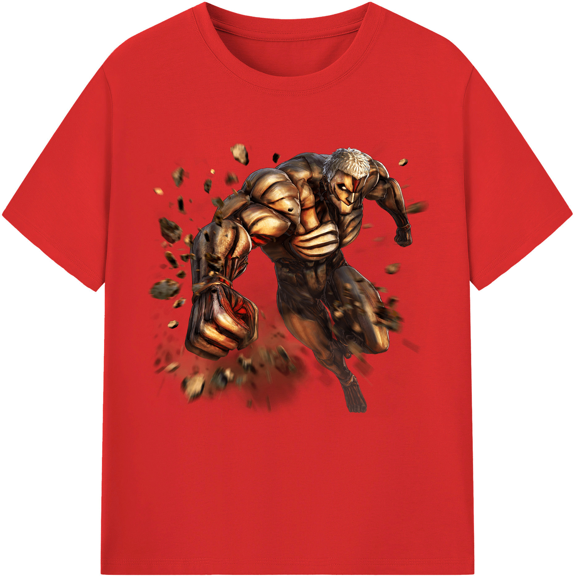 （画像用） 進撃の巨人 Attack on Titan 綿100％半袖Tシャツ（フロントプリント）