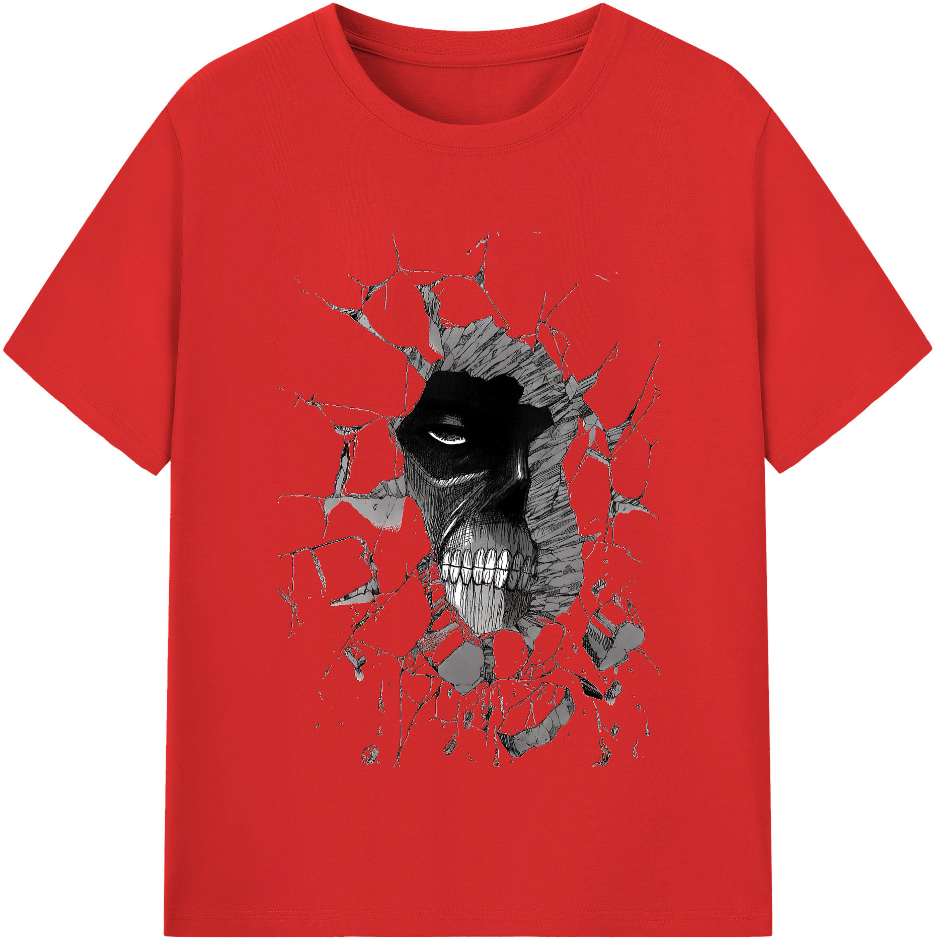 （画像用） 進撃の巨人 Attack on Titan 綿100％半袖Tシャツ（フロントプリント）