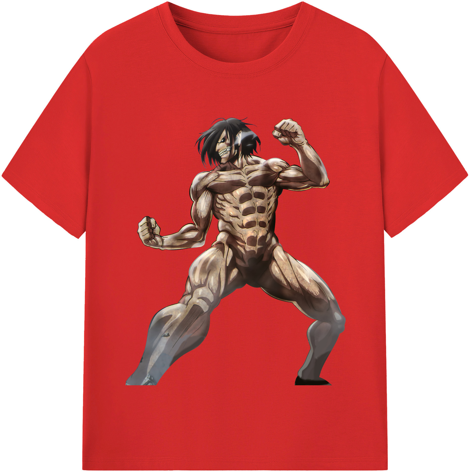 （画像用） 進撃の巨人 Attack on Titan 綿100％半袖Tシャツ（フロントプリント）