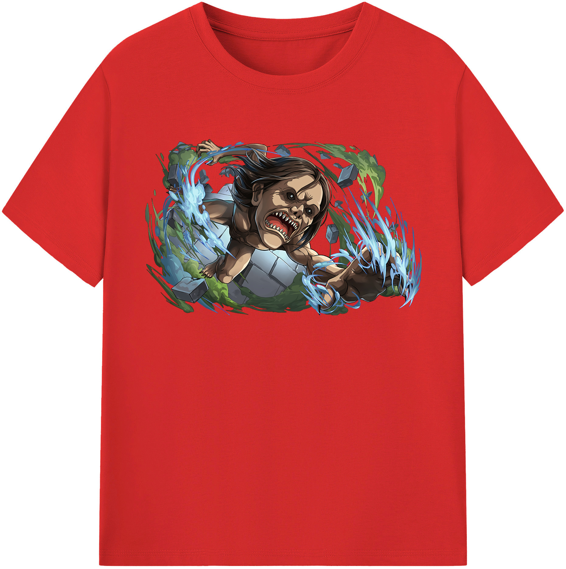 （画像用） 進撃の巨人 Attack on Titan 綿100％半袖Tシャツ（フロントプリント）