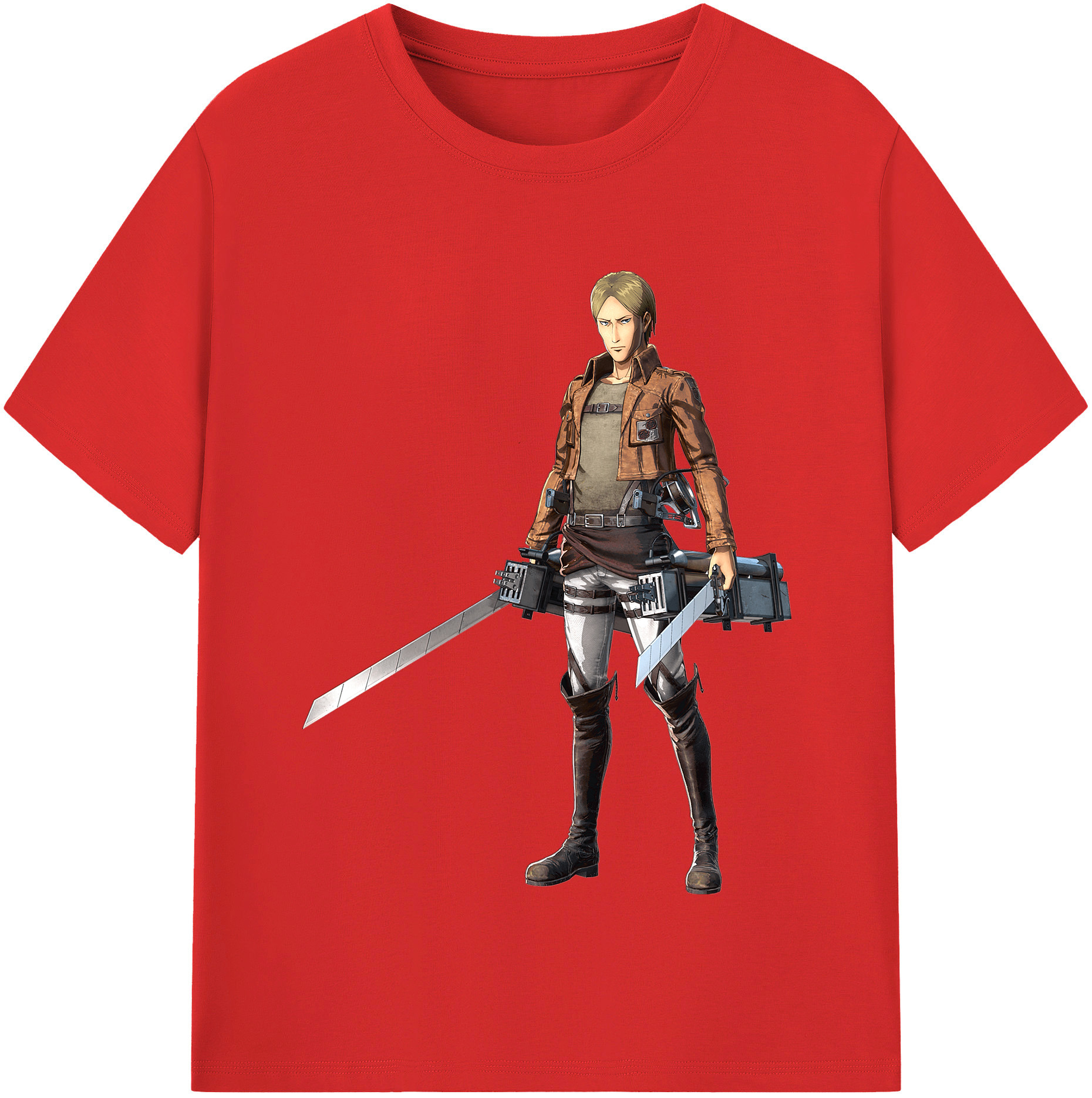 （画像用） 進撃の巨人 Attack on Titan 綿100％半袖Tシャツ（フロントプリント）