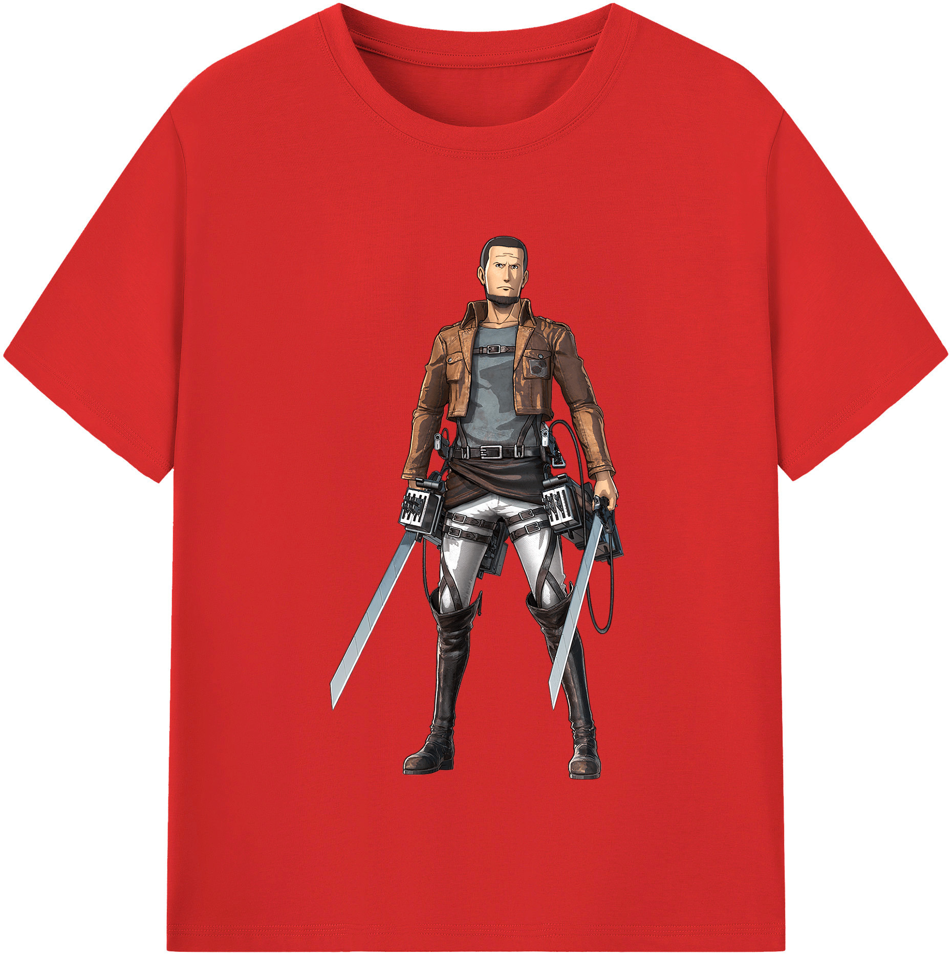 （画像用） 進撃の巨人 Attack on Titan 綿100％半袖Tシャツ（フロントプリント）