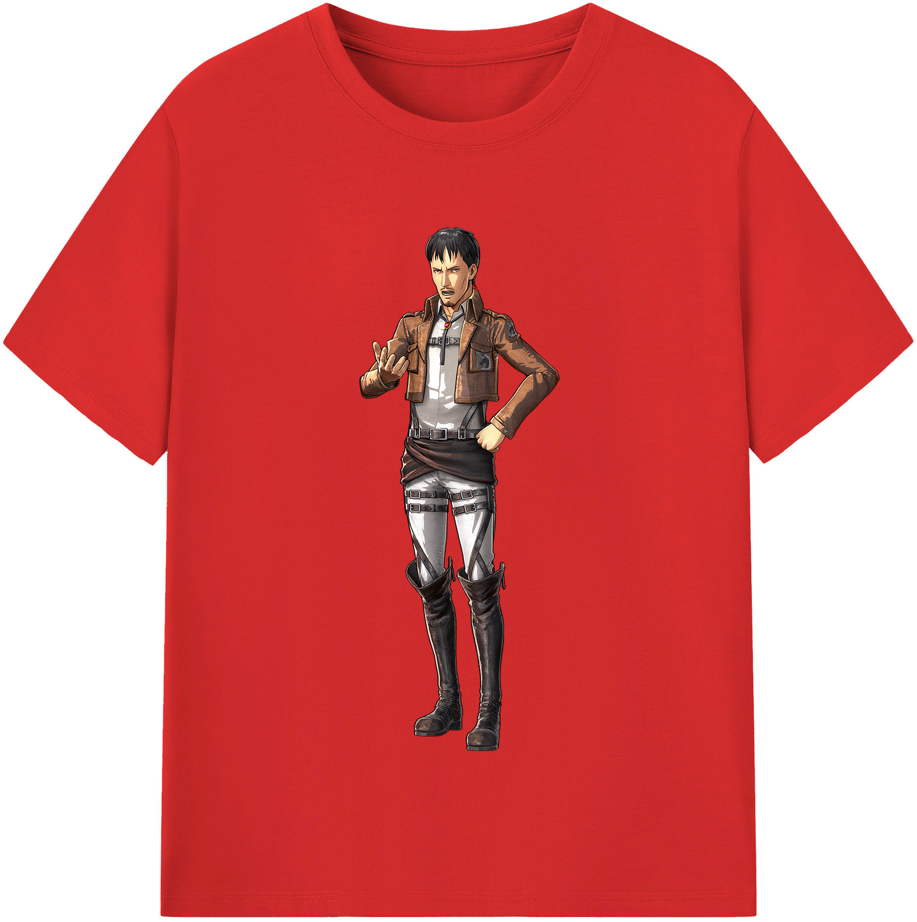 （画像用） 進撃の巨人 Attack on Titan 綿100％半袖Tシャツ（フロントプリント）