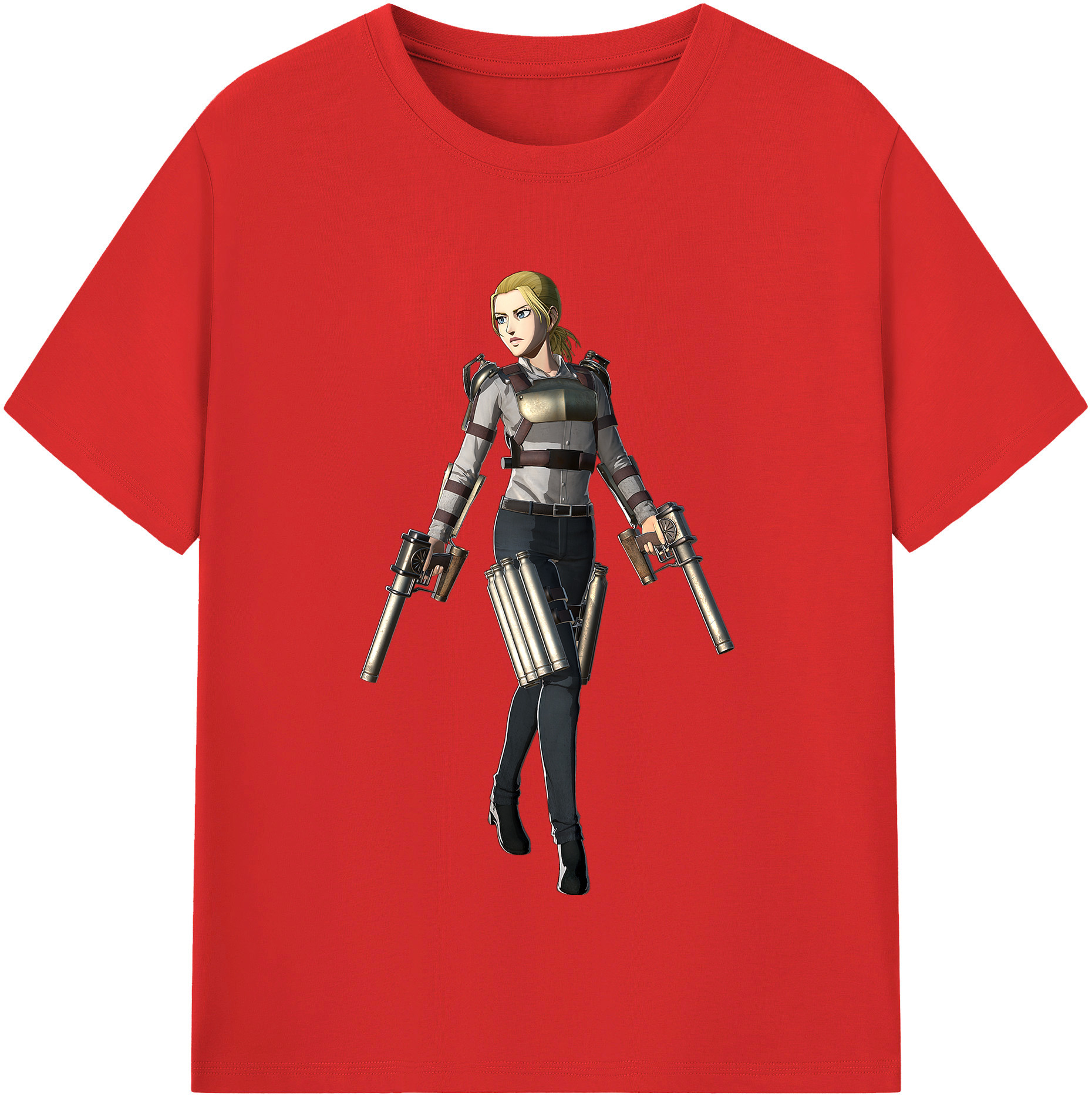 （画像用） 進撃の巨人 Attack on Titan 綿100％半袖Tシャツ（フロントプリント）