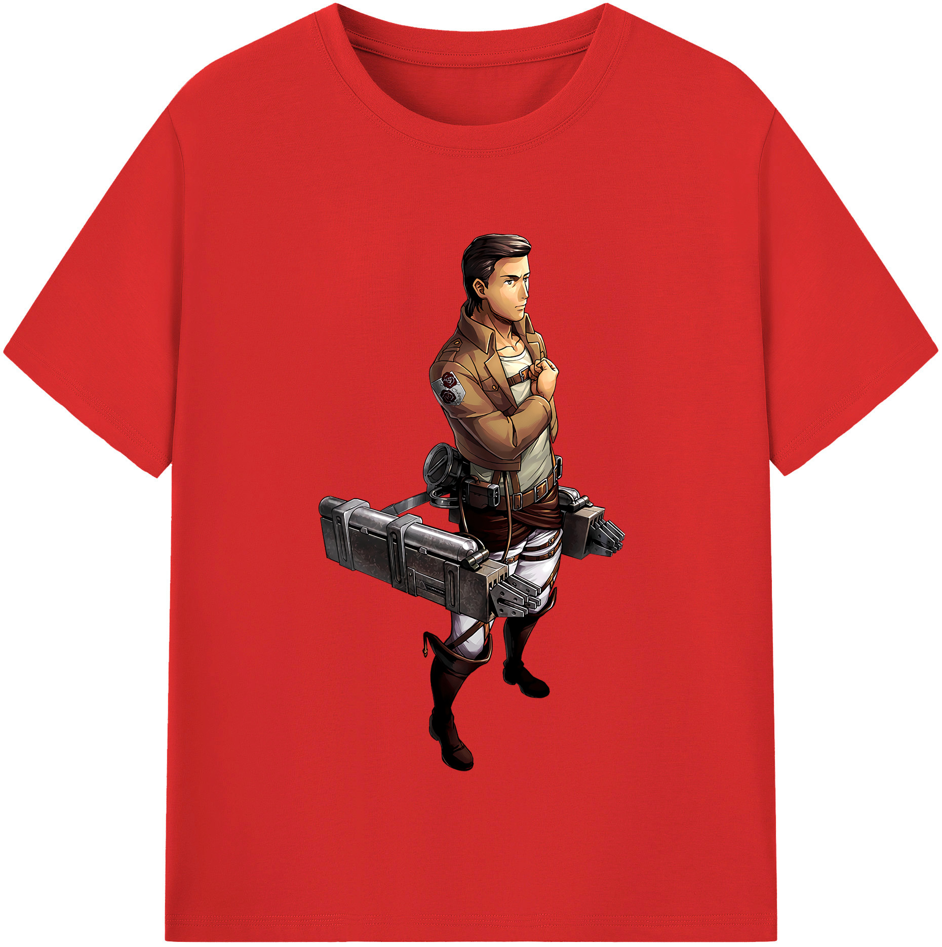 （画像用） 進撃の巨人 Attack on Titan 綿100％半袖Tシャツ（フロントプリント）