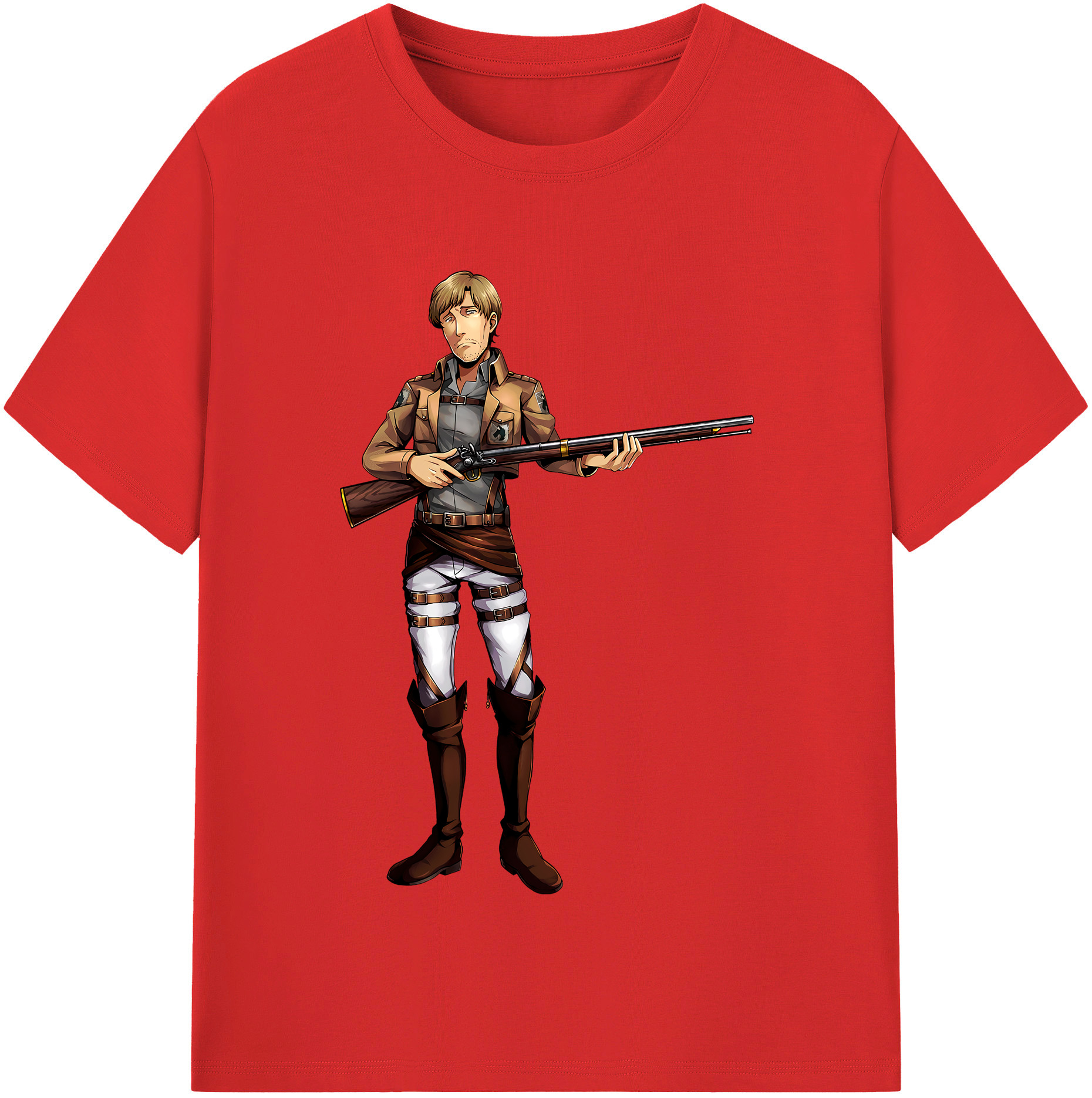 （画像用） 進撃の巨人 Attack on Titan 綿100％半袖Tシャツ（フロントプリント）
