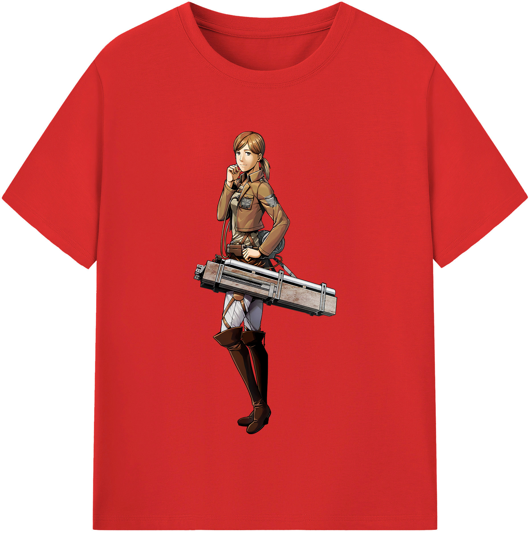 （画像用） 進撃の巨人 Attack on Titan 綿100％半袖Tシャツ（フロントプリント）