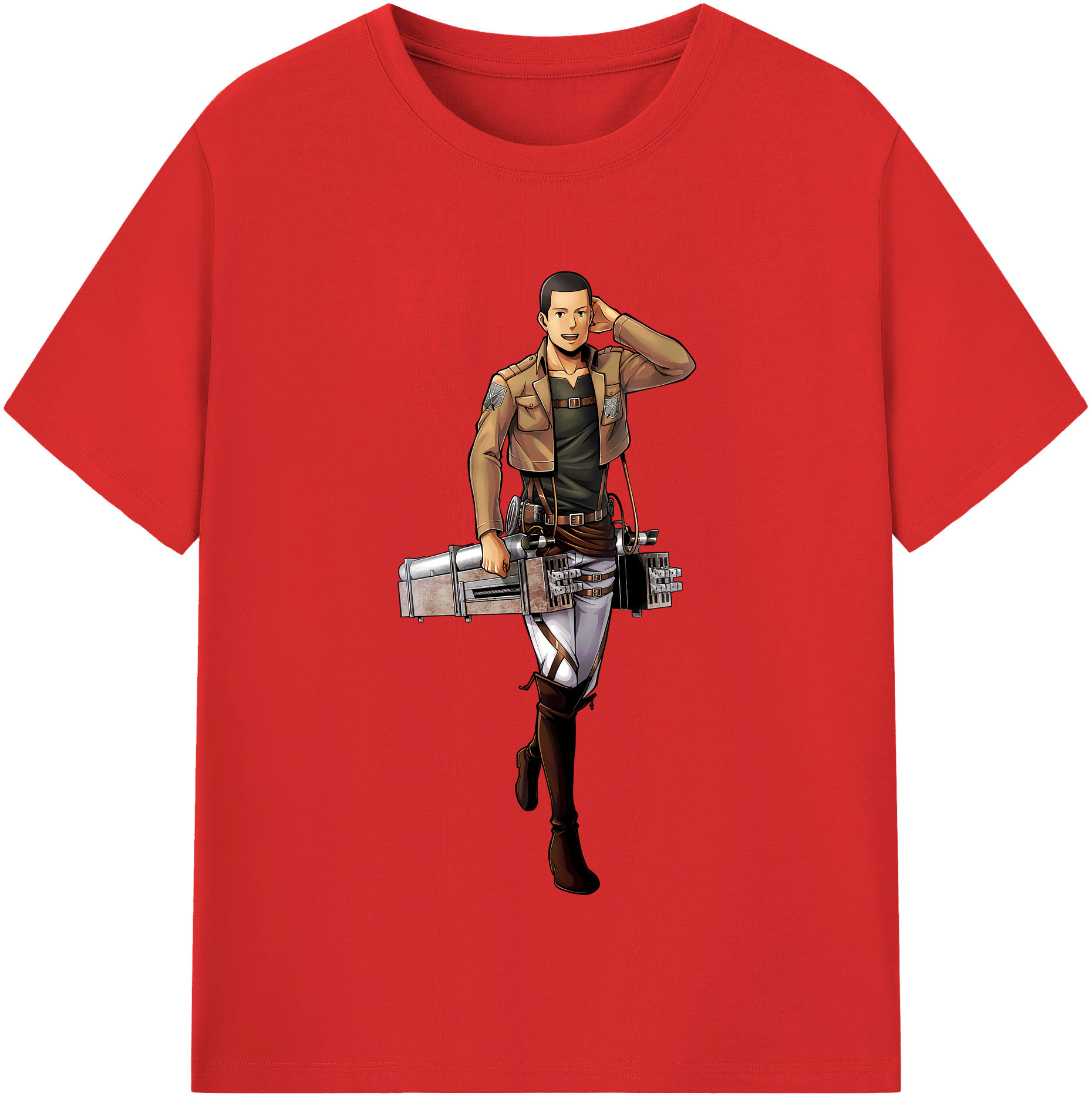 （画像用） 進撃の巨人 Attack on Titan 綿100％半袖Tシャツ（フロントプリント）