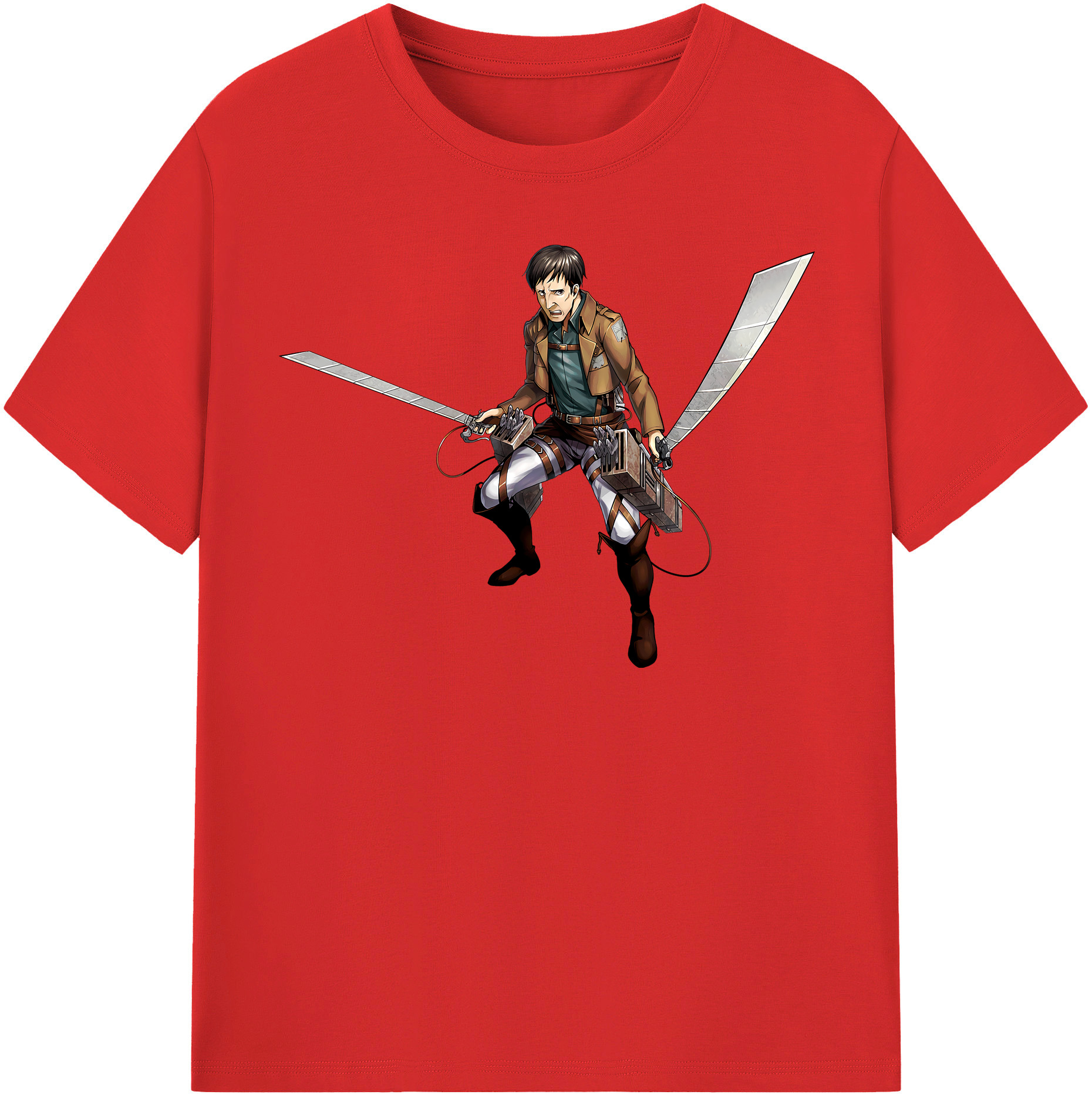 （画像用） 進撃の巨人 Attack on Titan 綿100％半袖Tシャツ（フロントプリント）