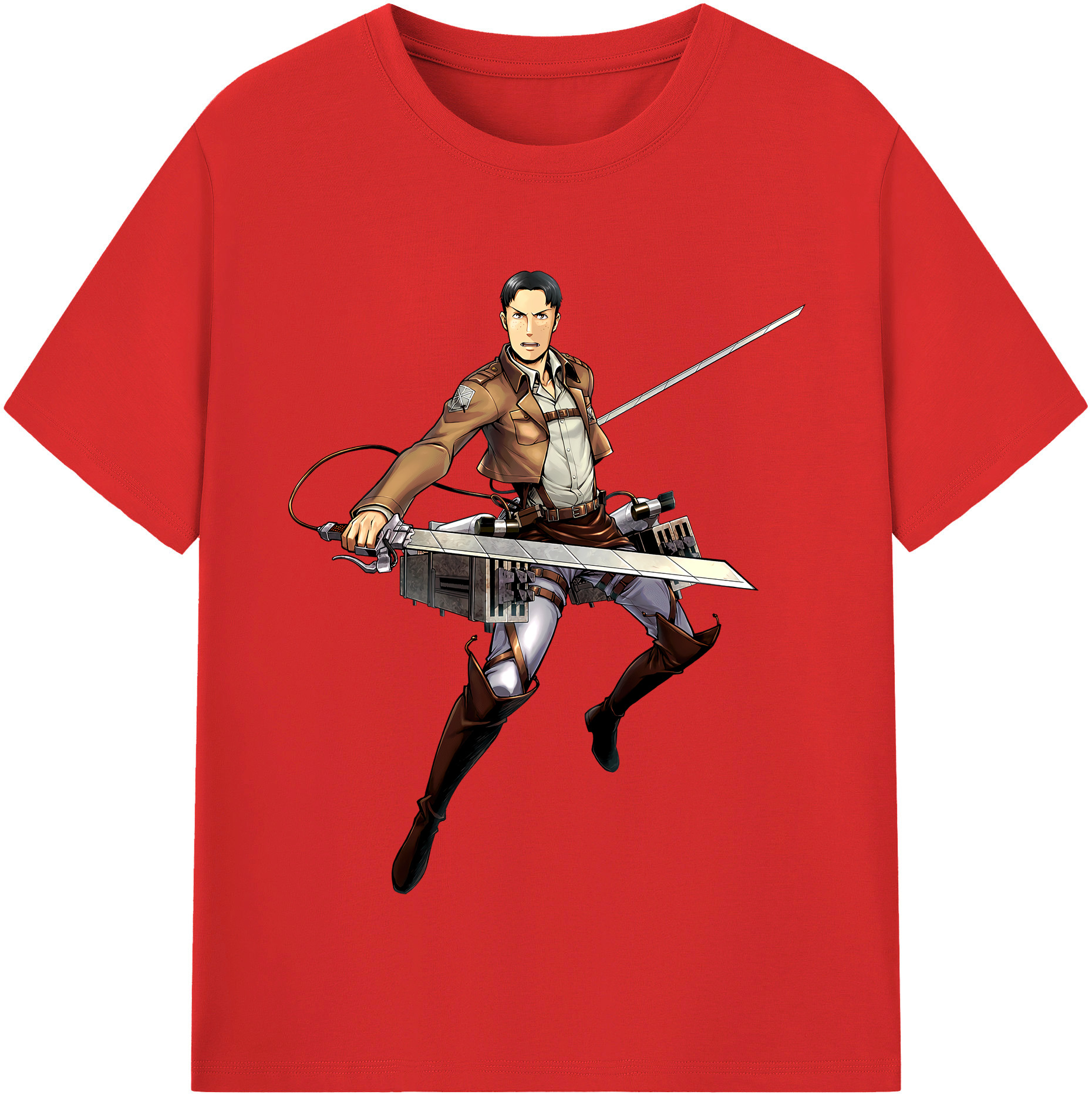 （画像用） 進撃の巨人 Attack on Titan 綿100％半袖Tシャツ（フロントプリント）