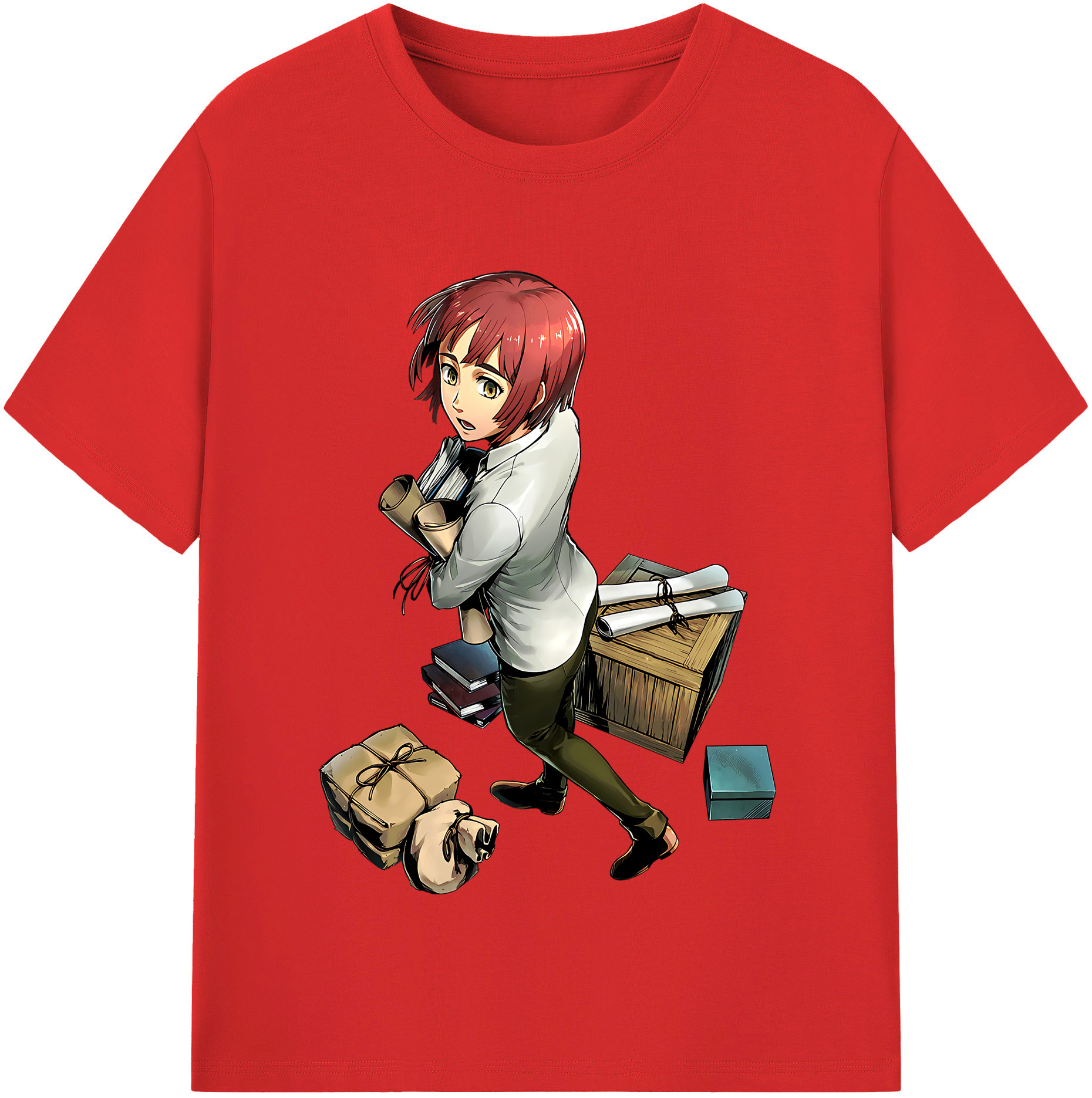 （画像用） 進撃の巨人 Attack on Titan 綿100％半袖Tシャツ（フロントプリント）