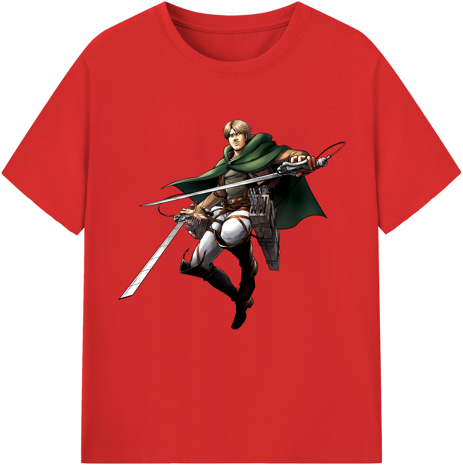 （画像用） 進撃の巨人 Attack on Titan 綿100％半袖Tシャツ（フロントプリント）
