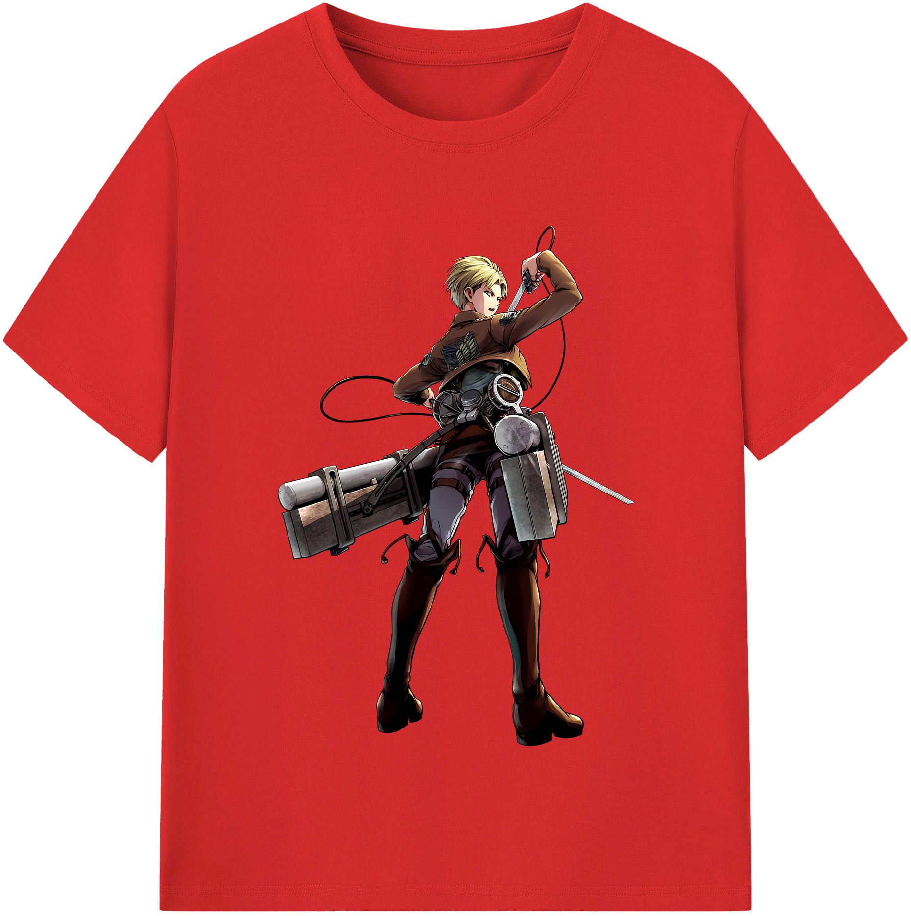 （画像用） 進撃の巨人 Attack on Titan 綿100％半袖Tシャツ（フロントプリント）