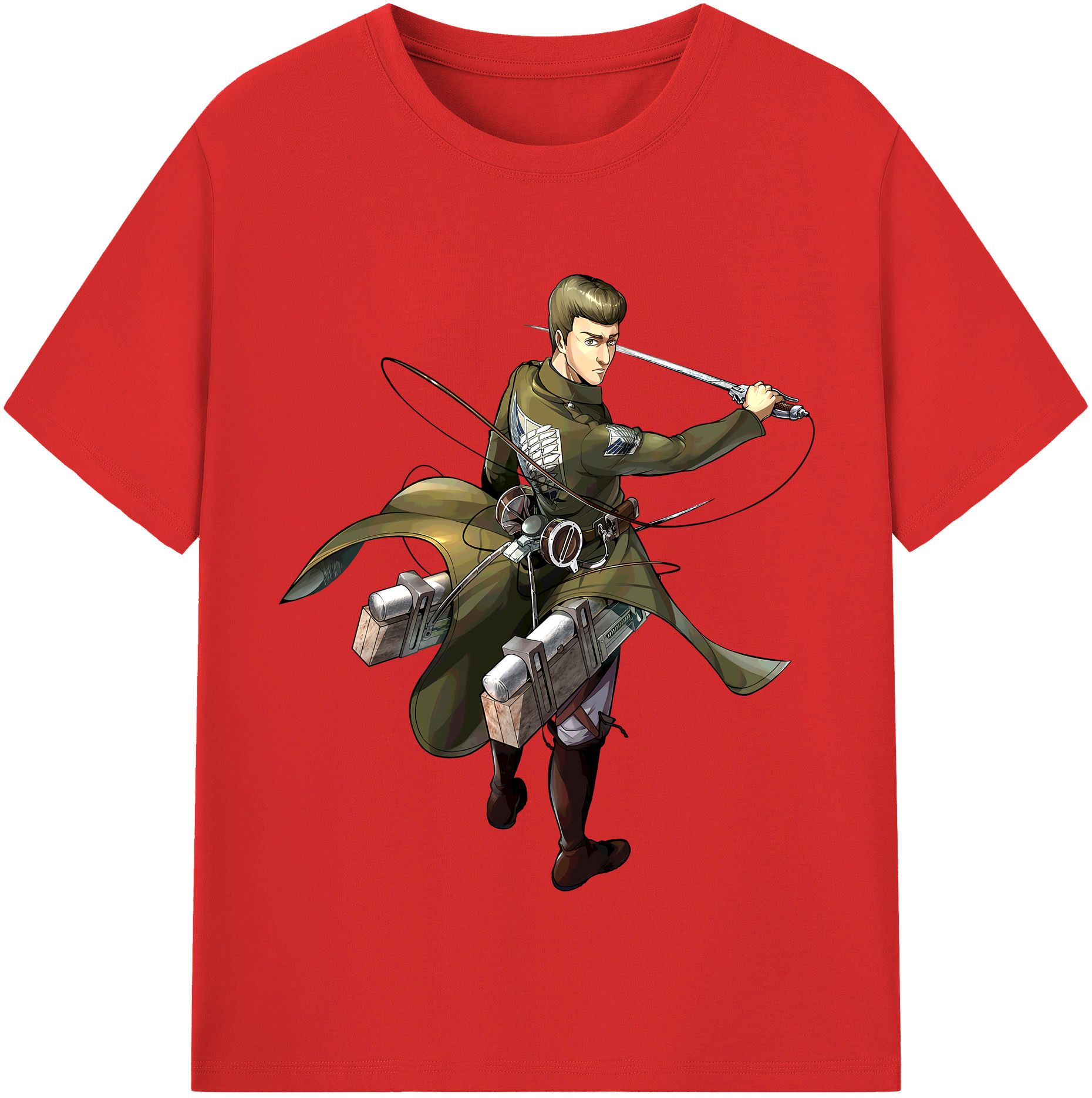 （画像用） 進撃の巨人 Attack on Titan 綿100％半袖Tシャツ（フロントプリント）